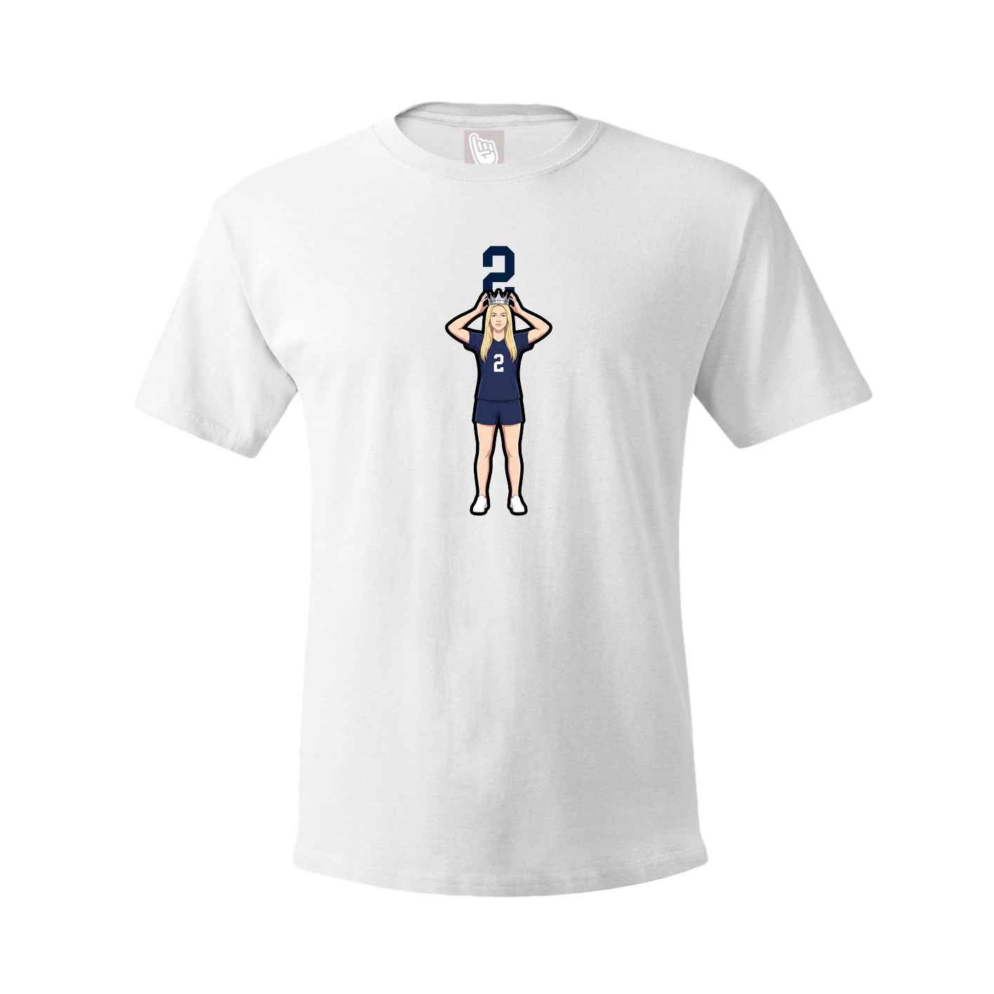 Tee — Number Top in White