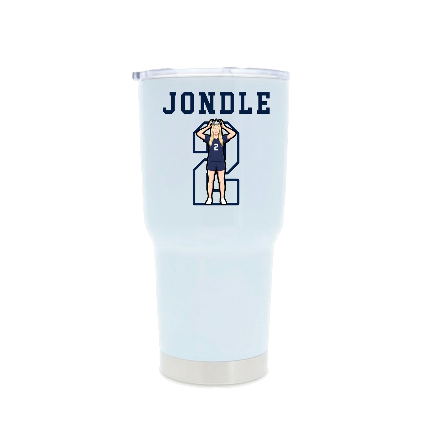 30oz Stainless Steel Tumbler — Shirsey in White