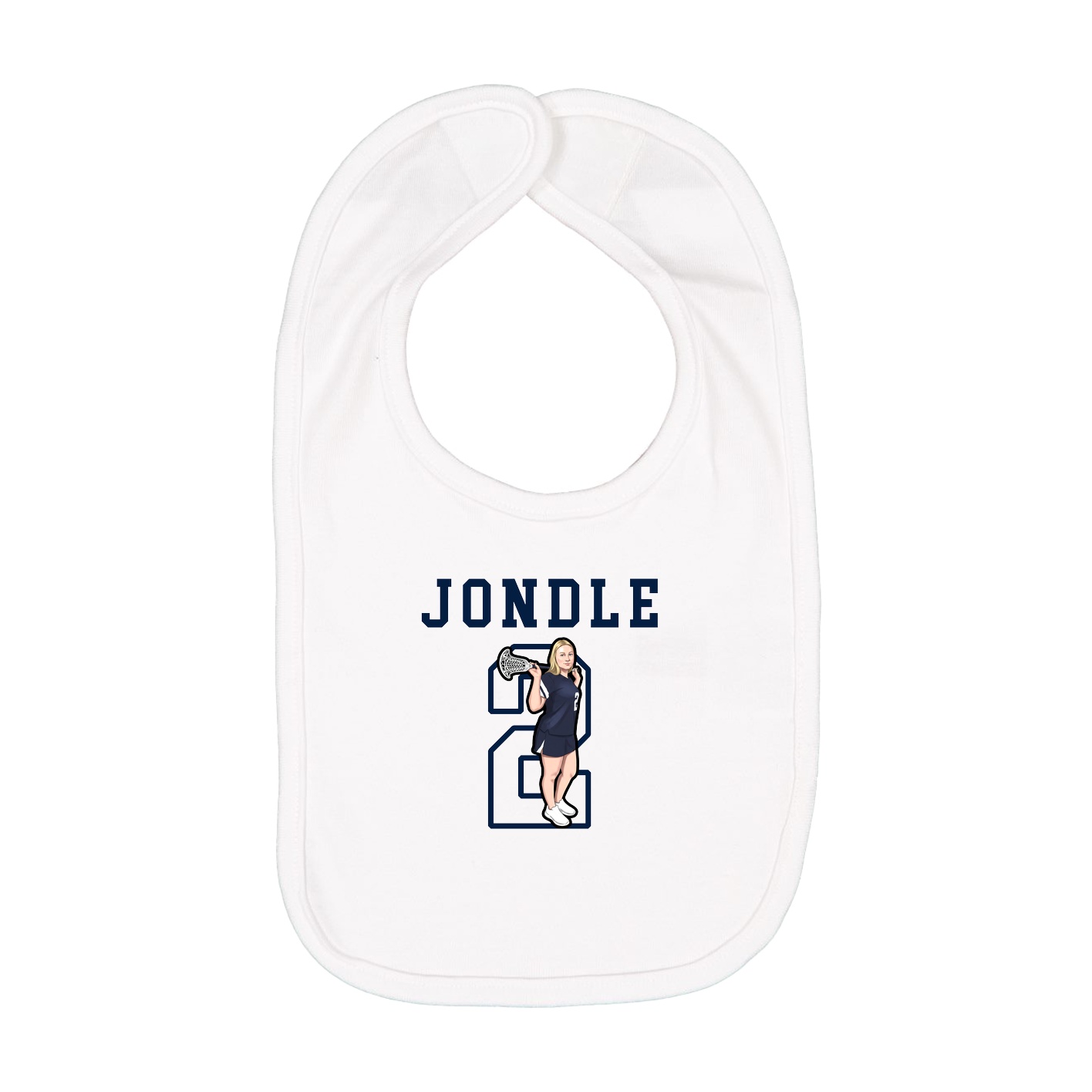 Infant Bib — Shirsey in White
