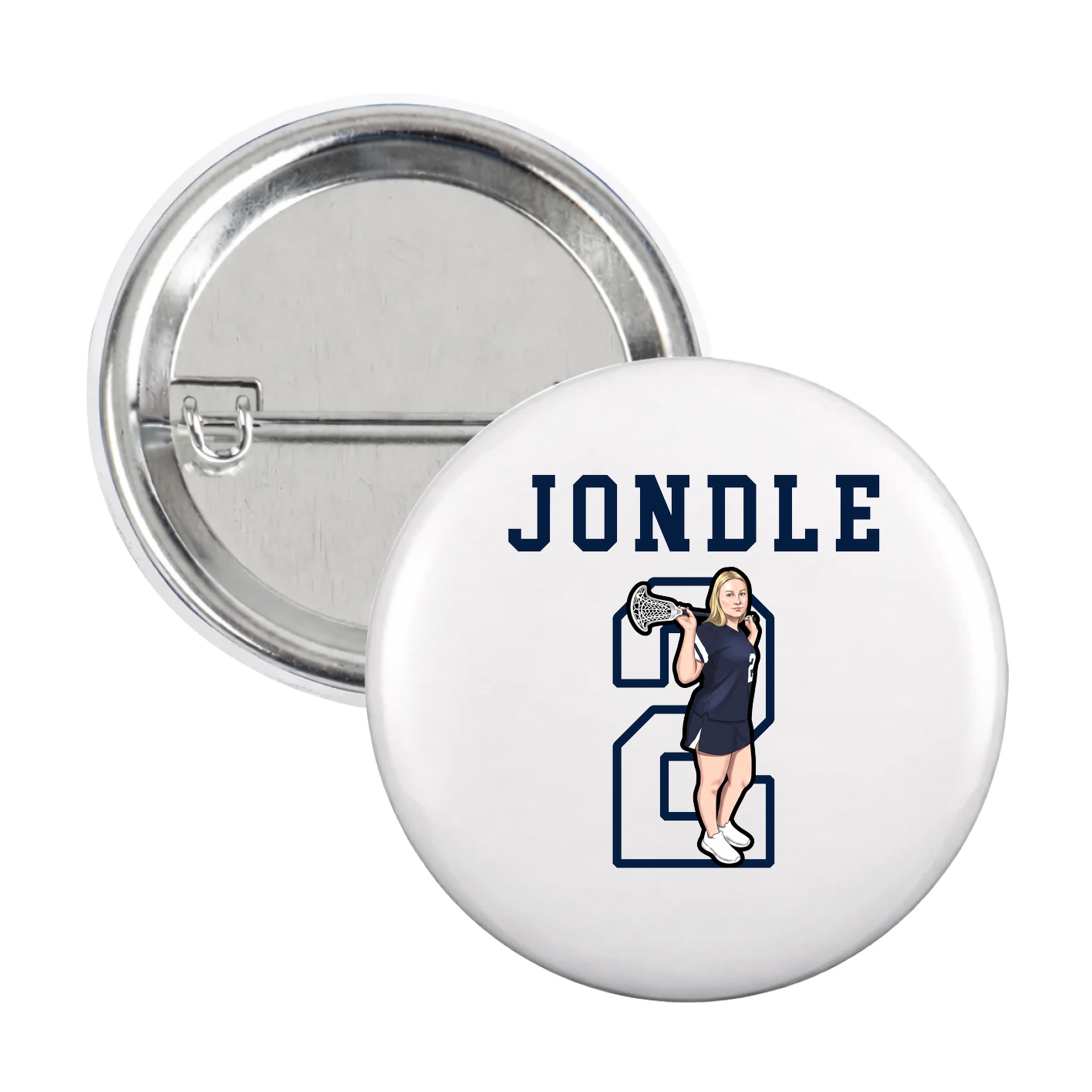 Game Day Button — Shirsey in White