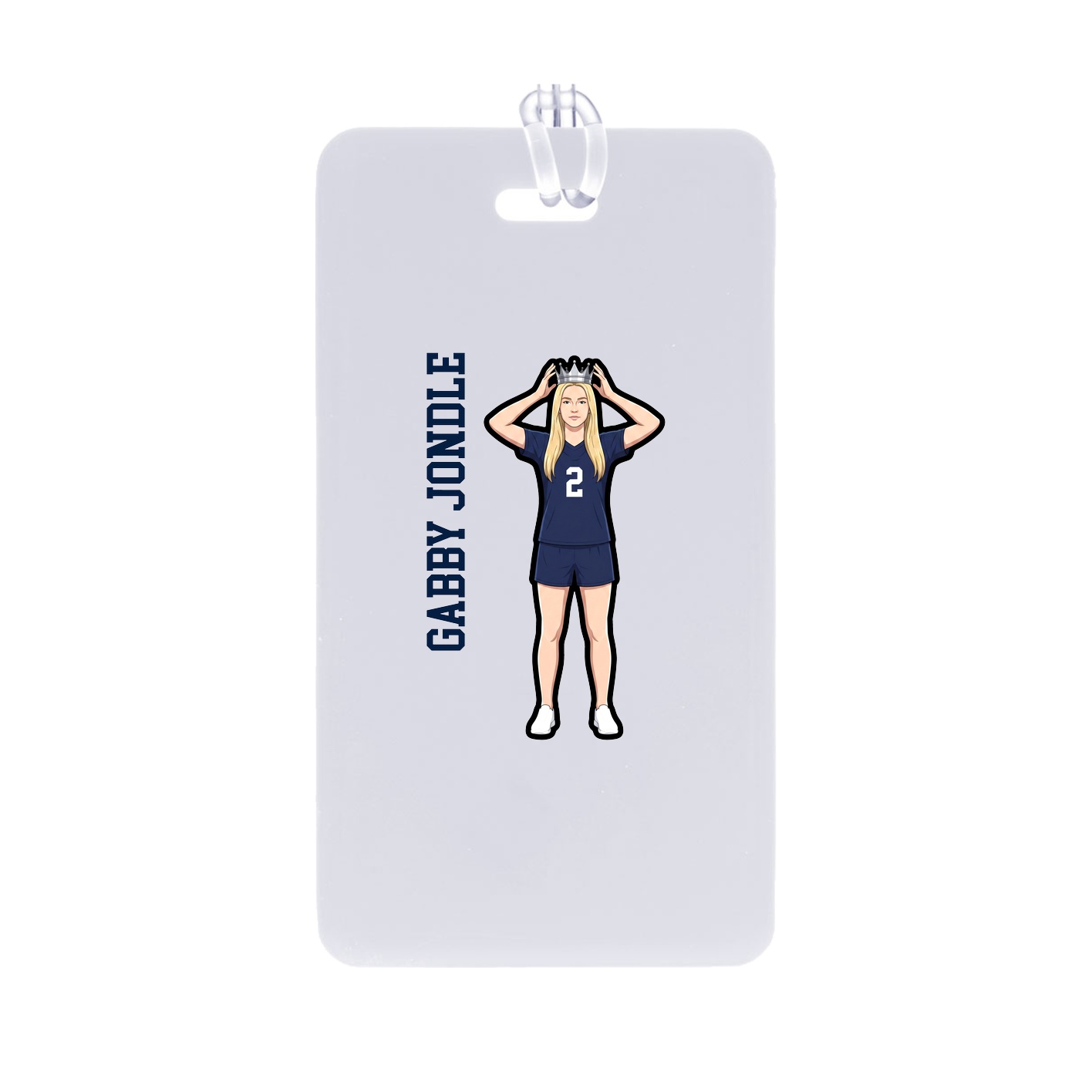 Bag Tag — Name Vertical in Classic