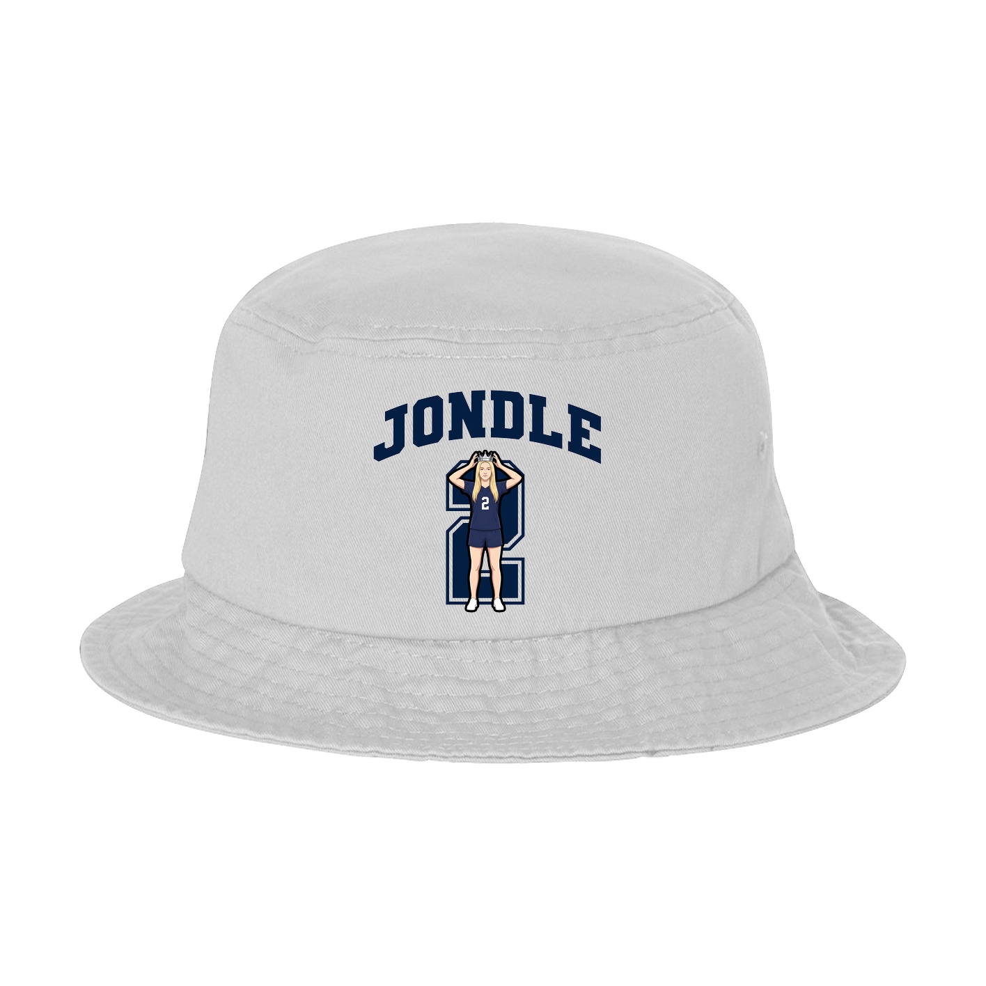 Bucket Cap — Number in White