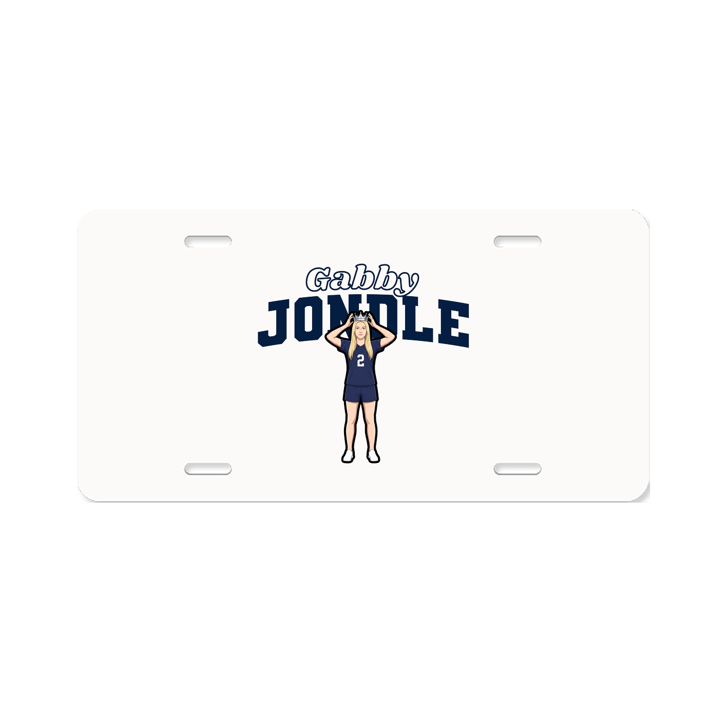 License Plate — Name Arch in Classic