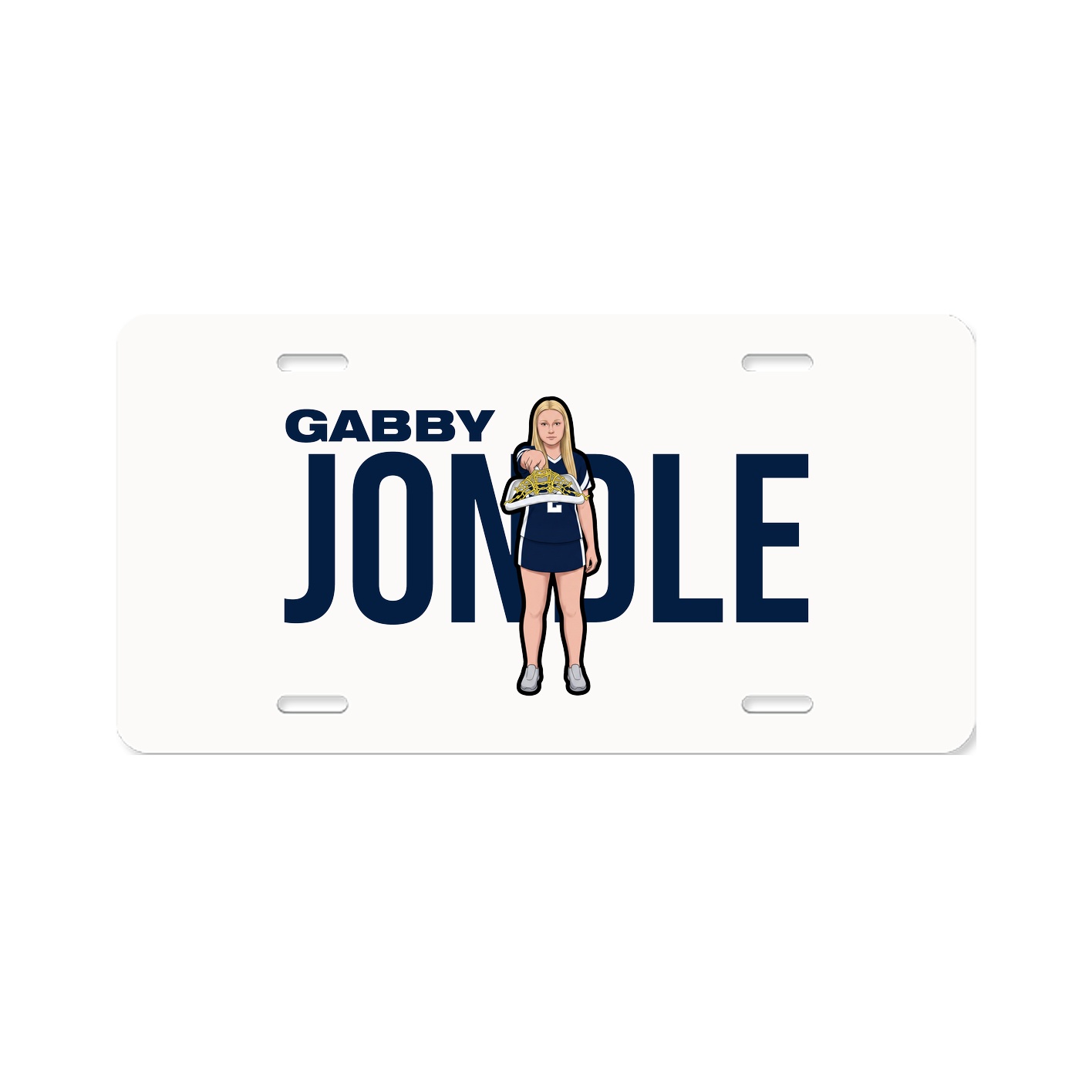License Plate — Player Name in Classic