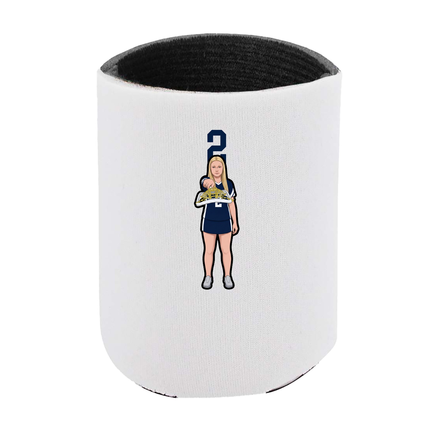 Can Holder — Number Top in White