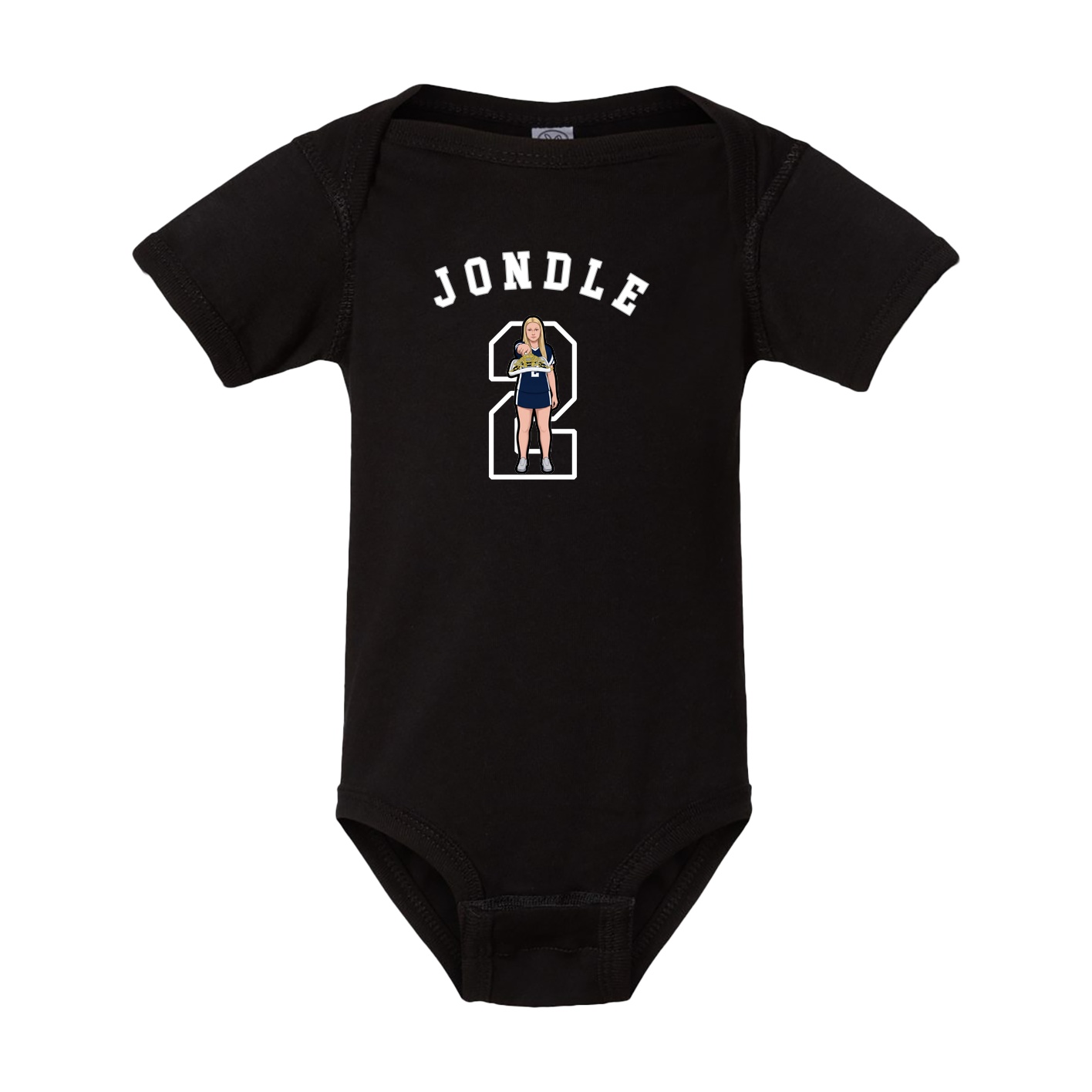 Baby Onesie — Shirsey Arch in Black