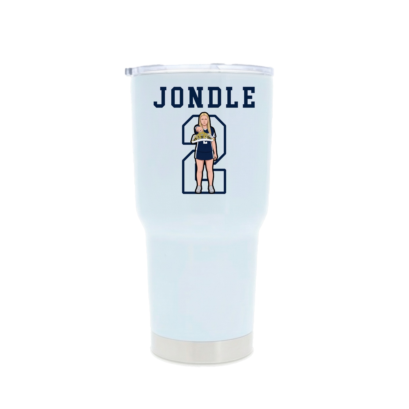 30oz Stainless Steel Tumbler — Shirsey in White