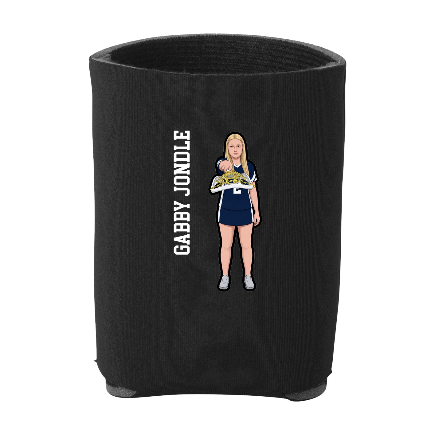 Can Holder — Name Vertical in Black