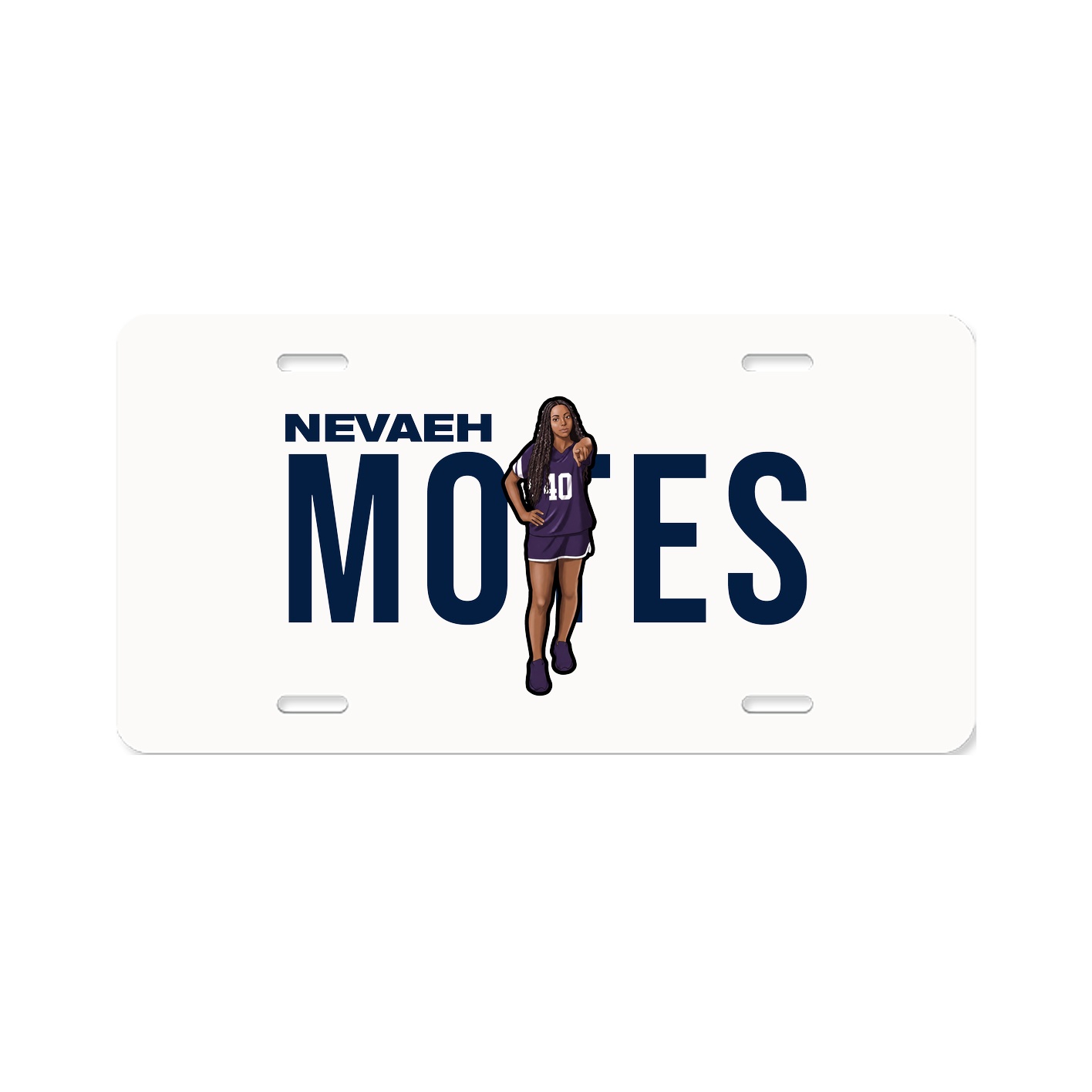 License Plate — Player Name in Classic