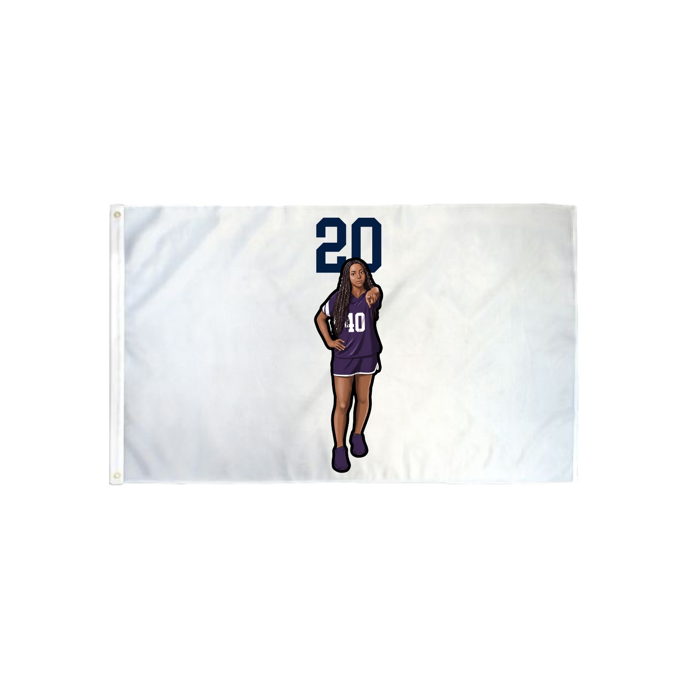 3x5 Flag — Number Top in Classic