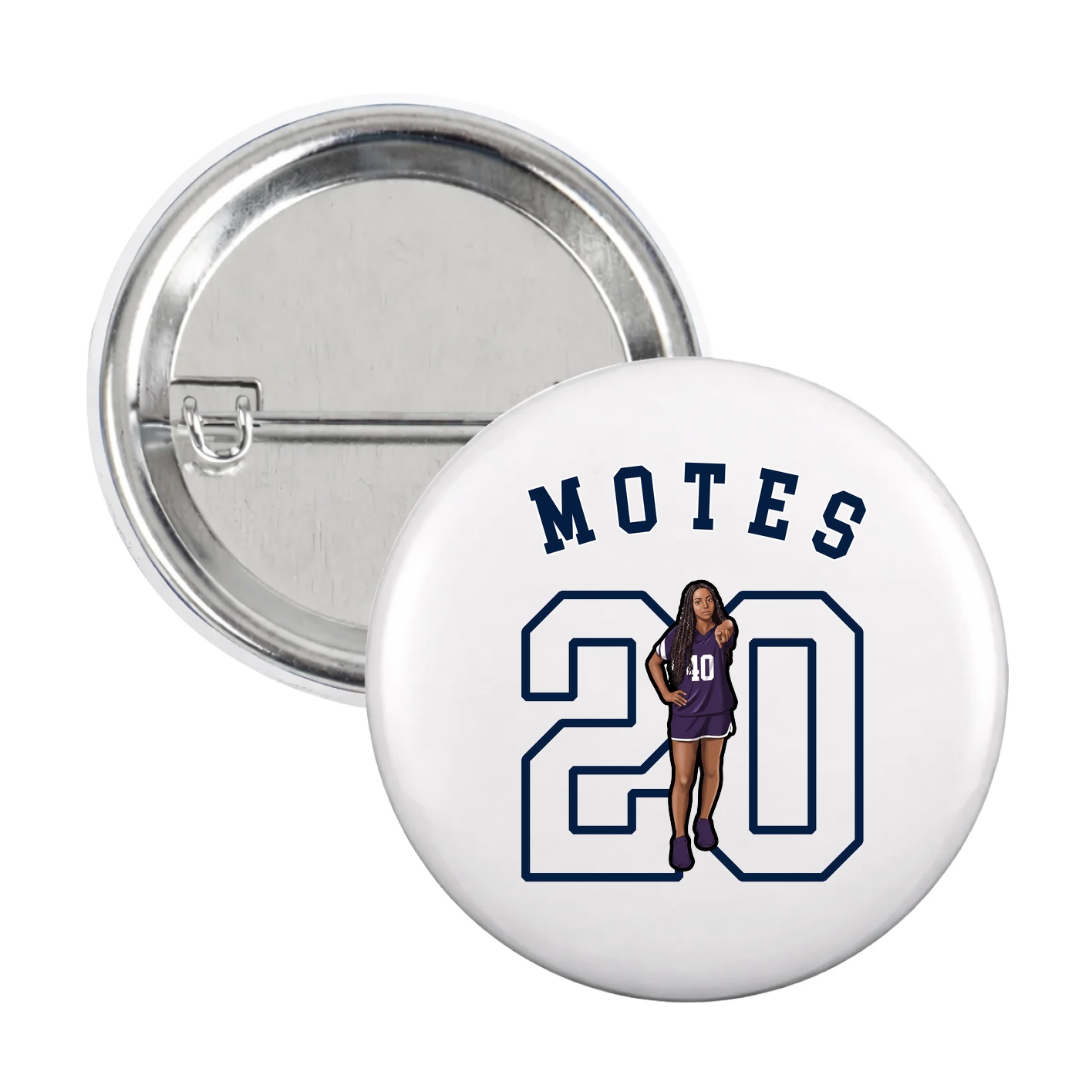 Game Day Button — Shirsey Arch in White