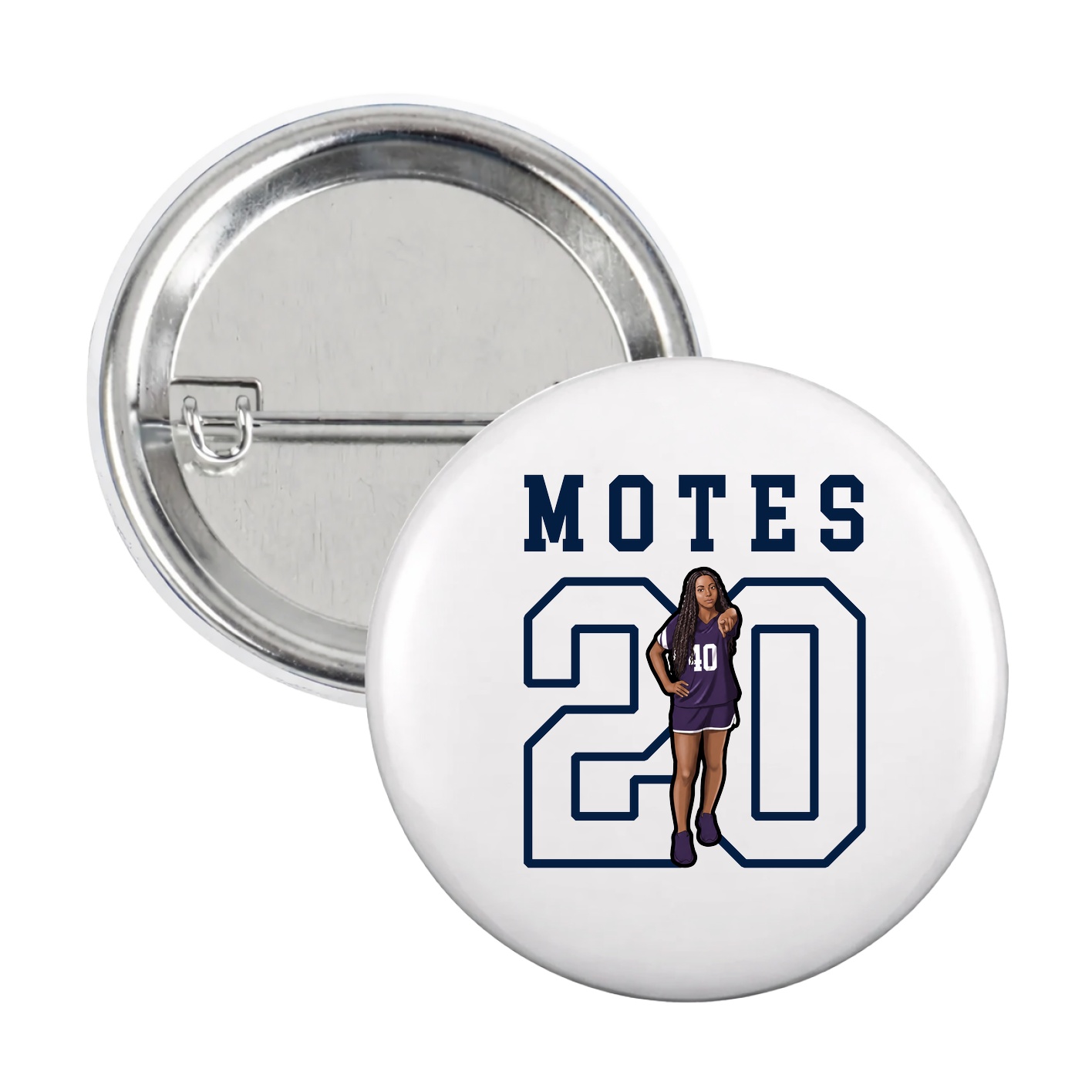 Game Day Button — Shirsey in White
