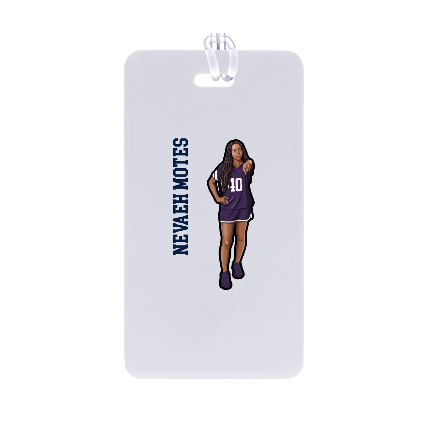 Bag Tag — Name Vertical in Classic