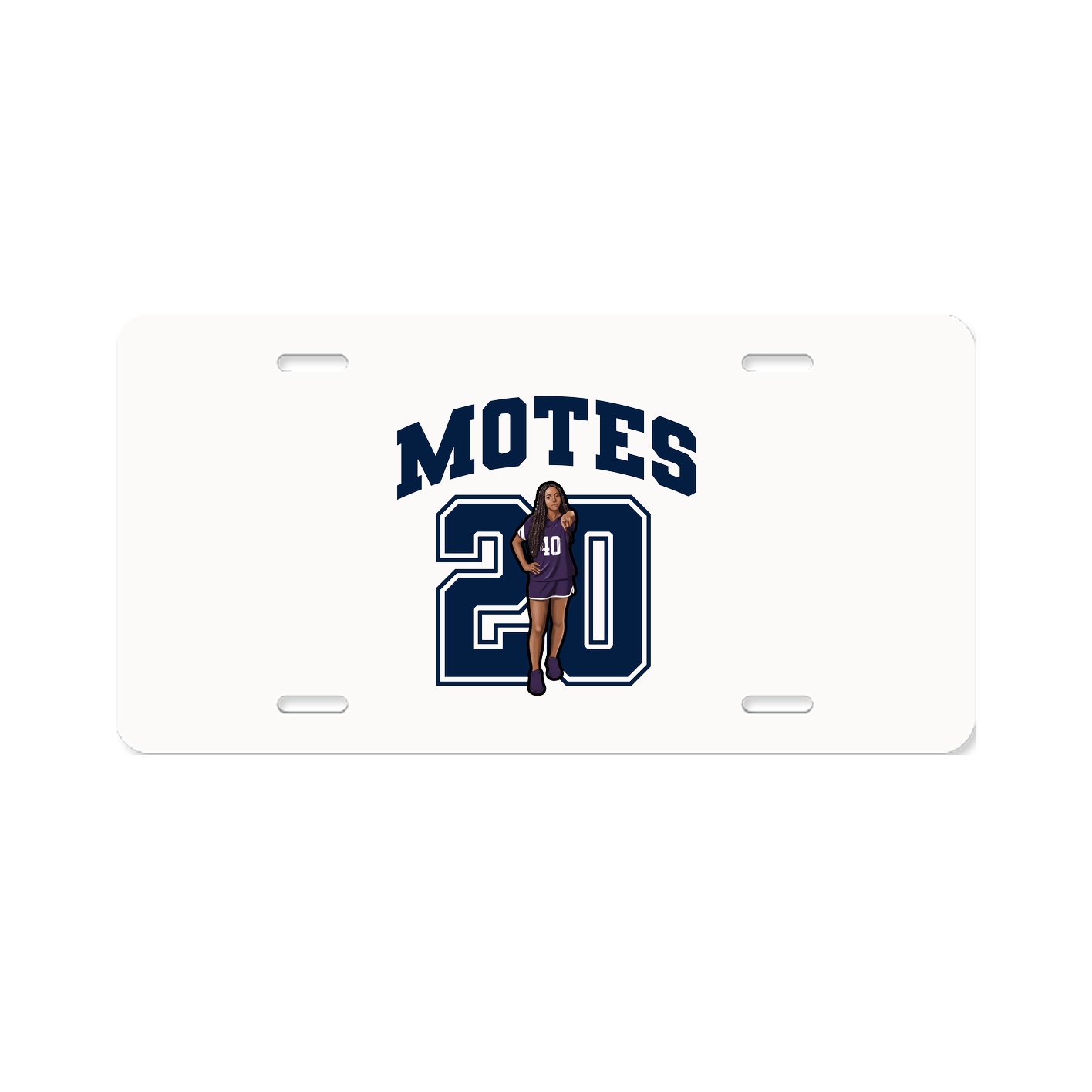 License Plate — Number in Classic