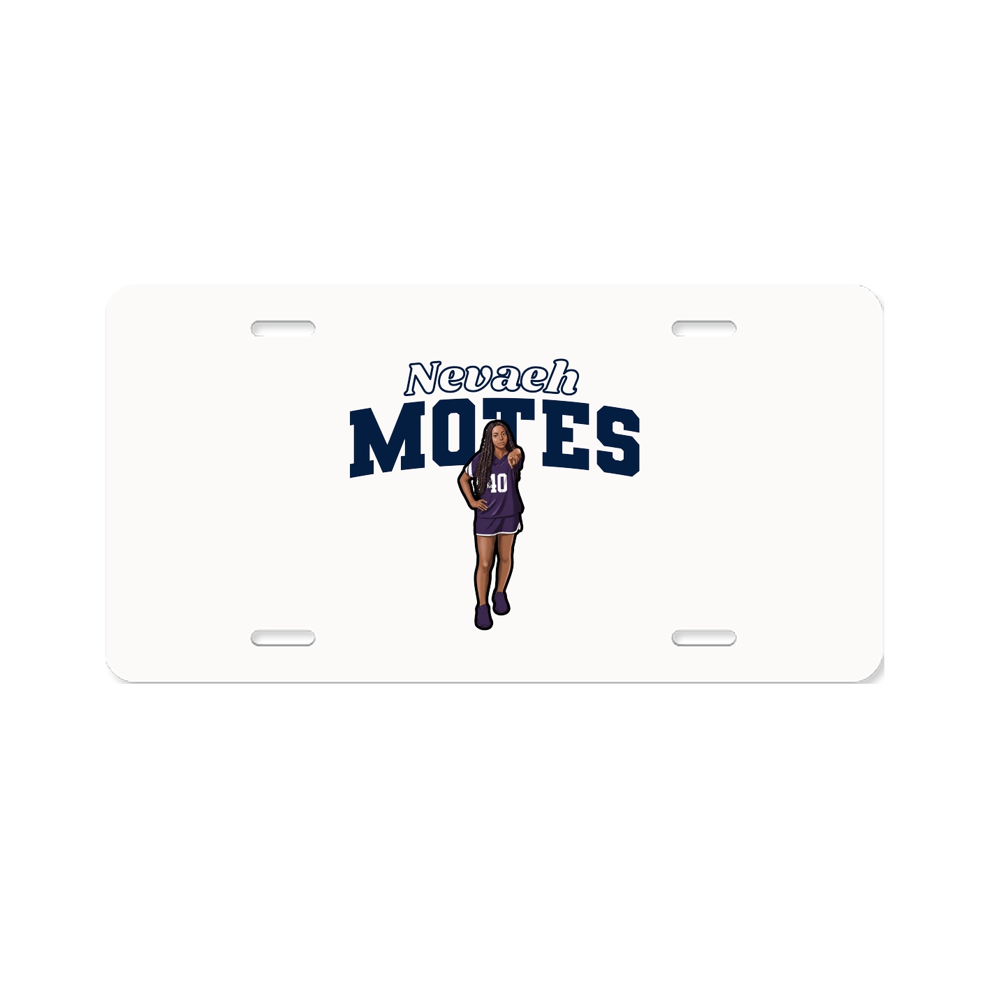 License Plate — Name Arch in Classic