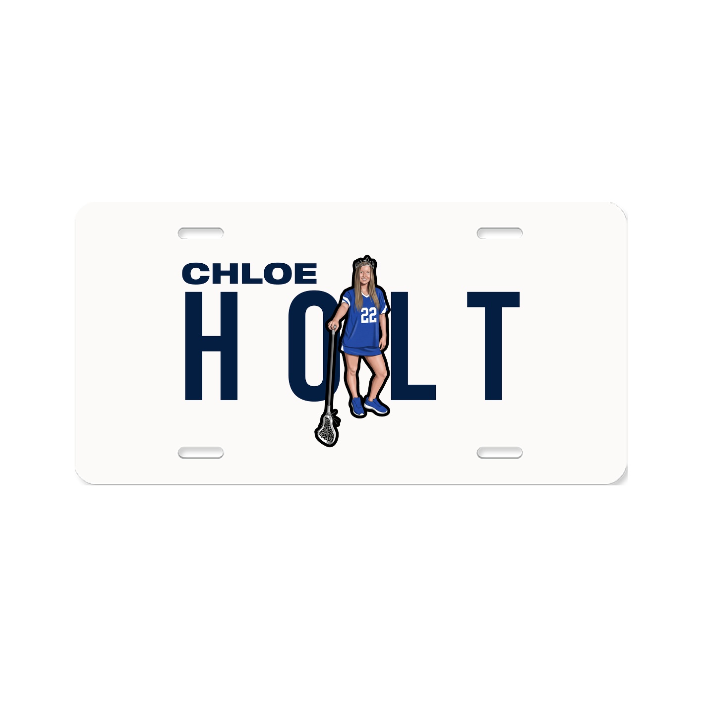 License Plate — Player Name in Classic