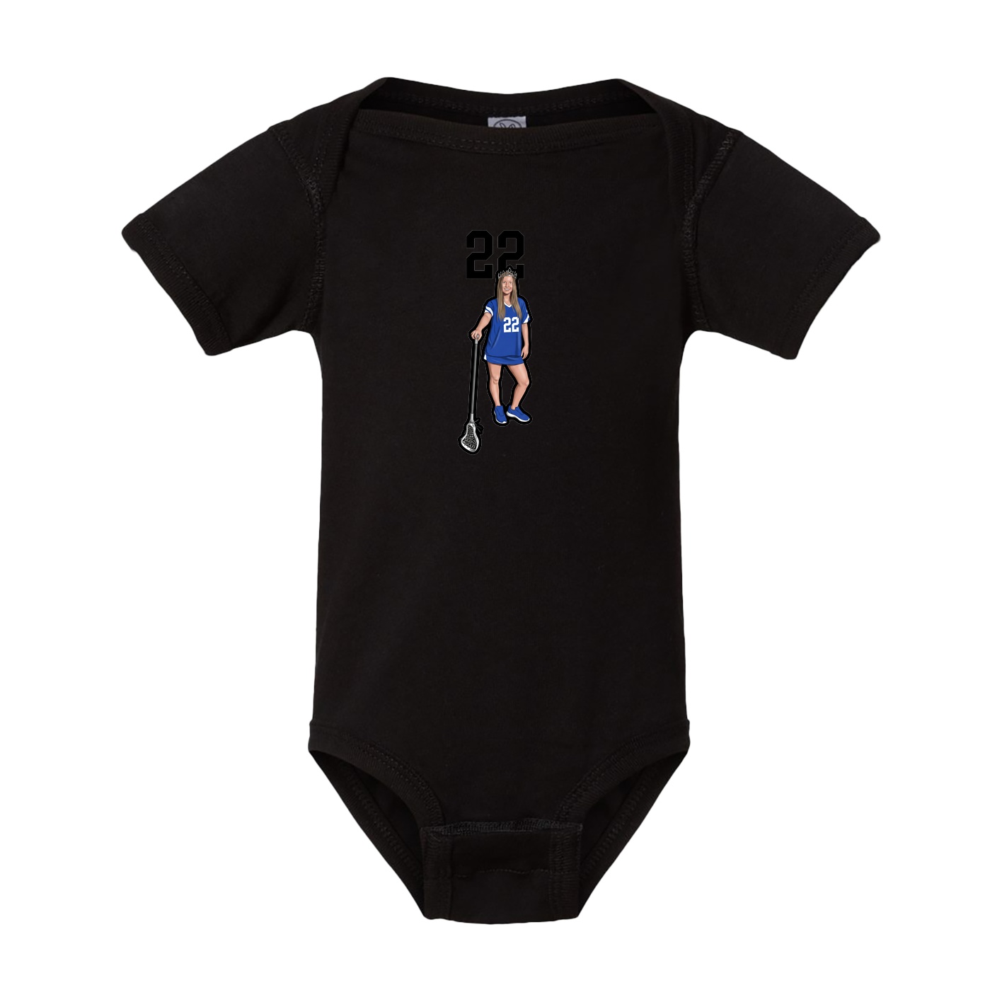 Baby Onesie — Number Top in Black