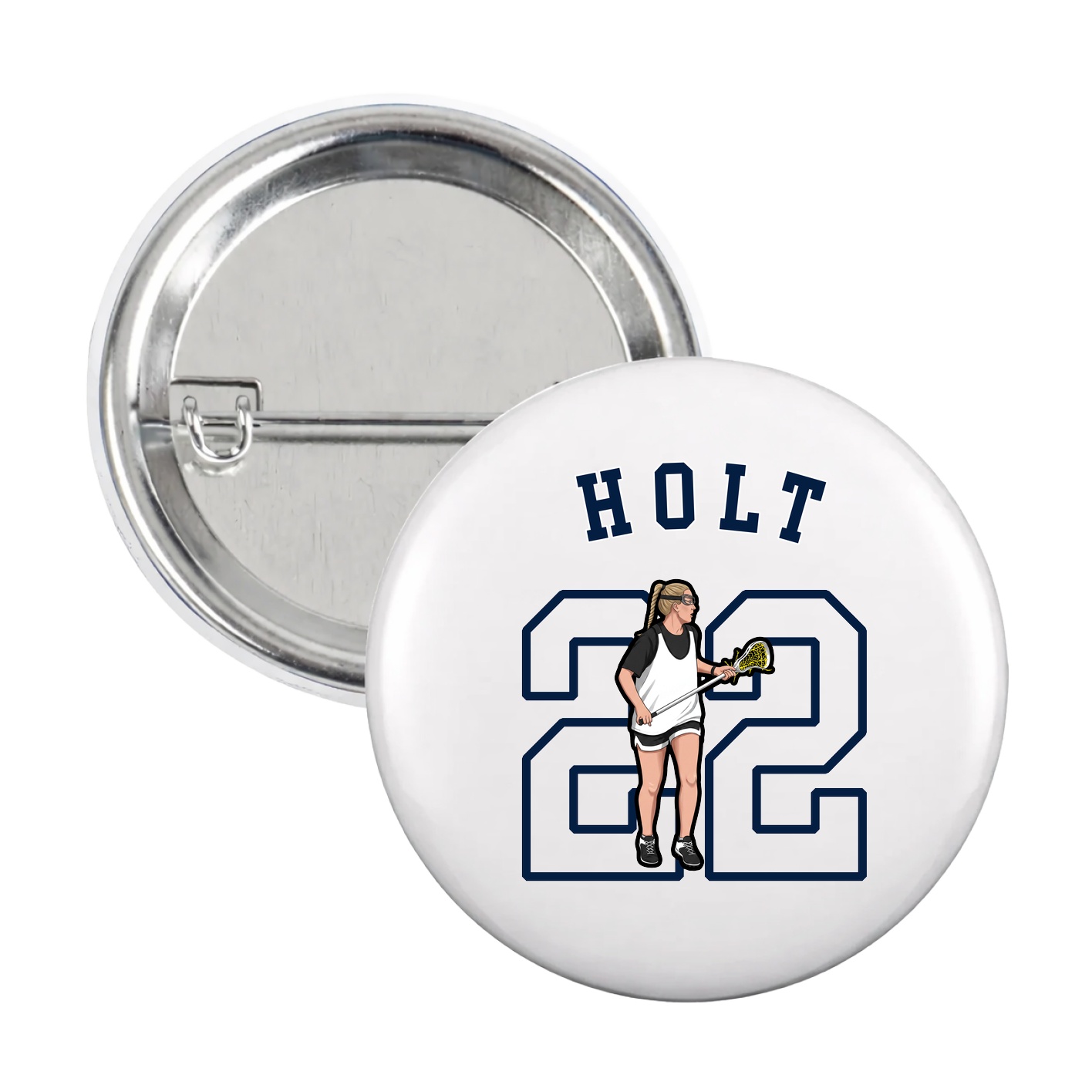 Game Day Button — Shirsey Arch in White