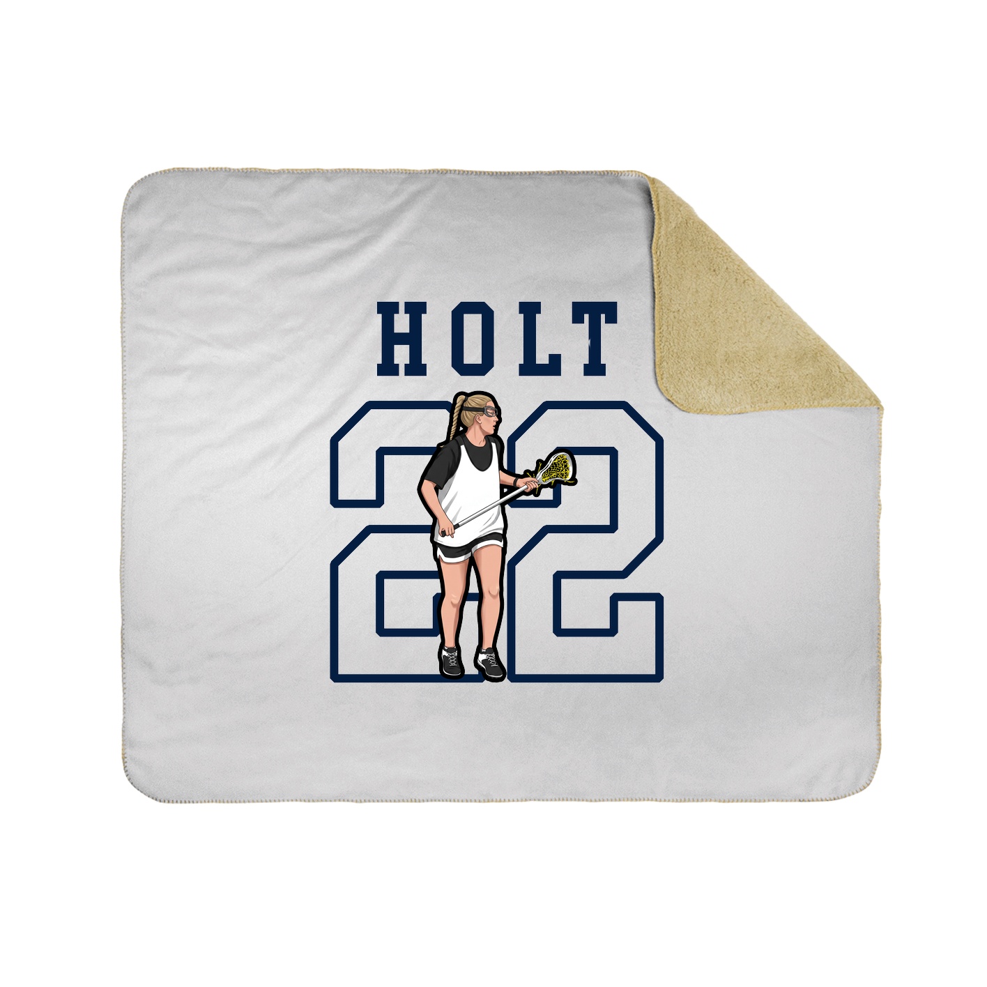 Throw Blanket — Shirsey in White