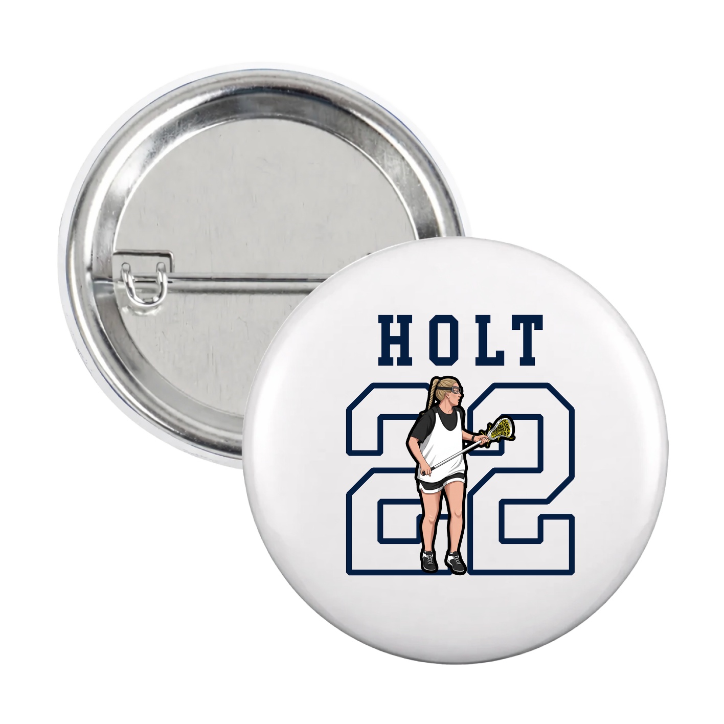Game Day Button — Shirsey in White