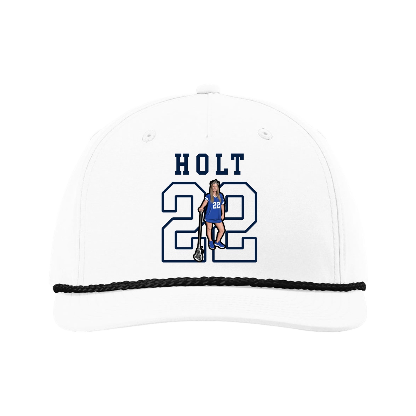 Five-Panel Classic Rope Cap — Shirsey in White