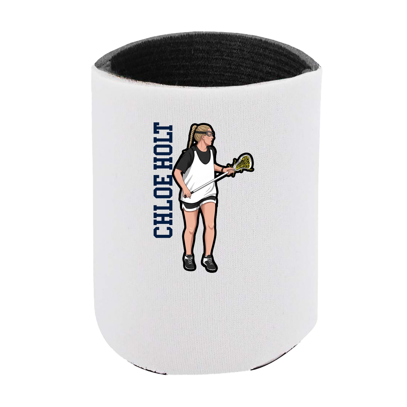 Can Holder — Name Vertical in White