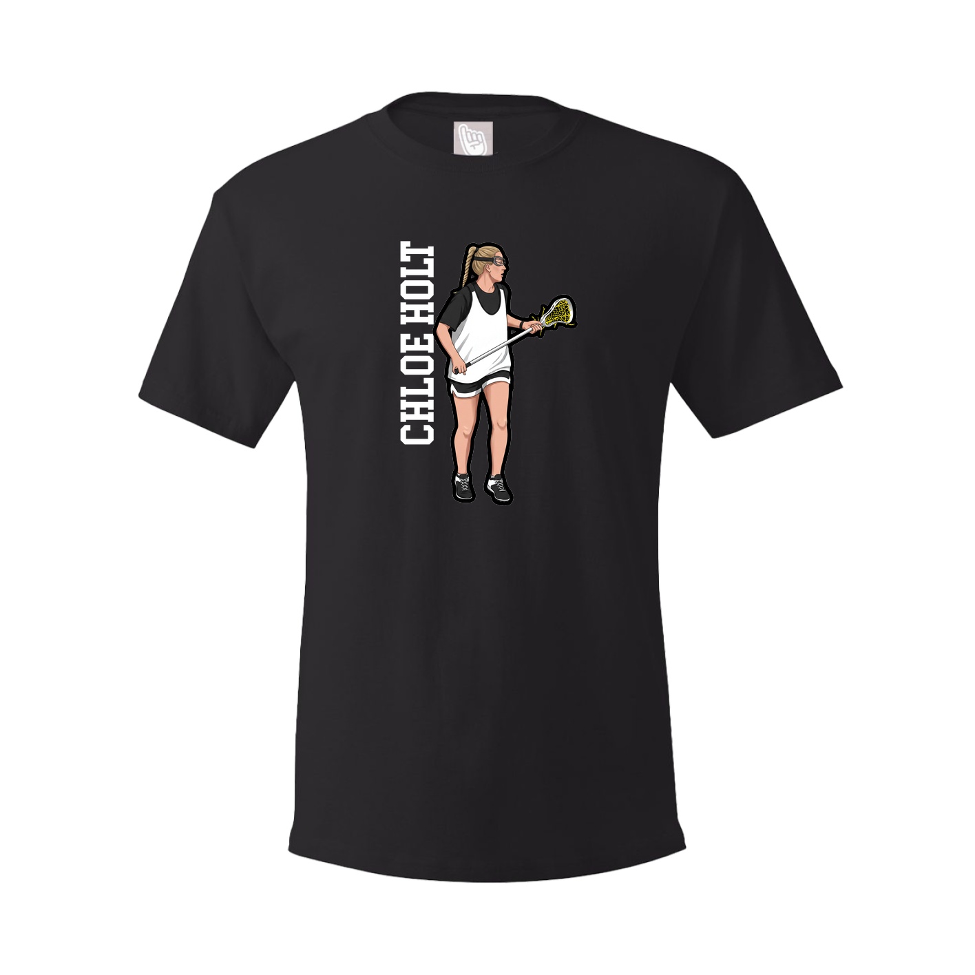Tee — Name Vertical in Black