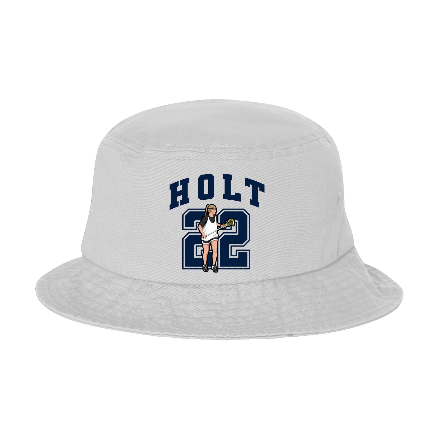 Bucket Cap — Number in White