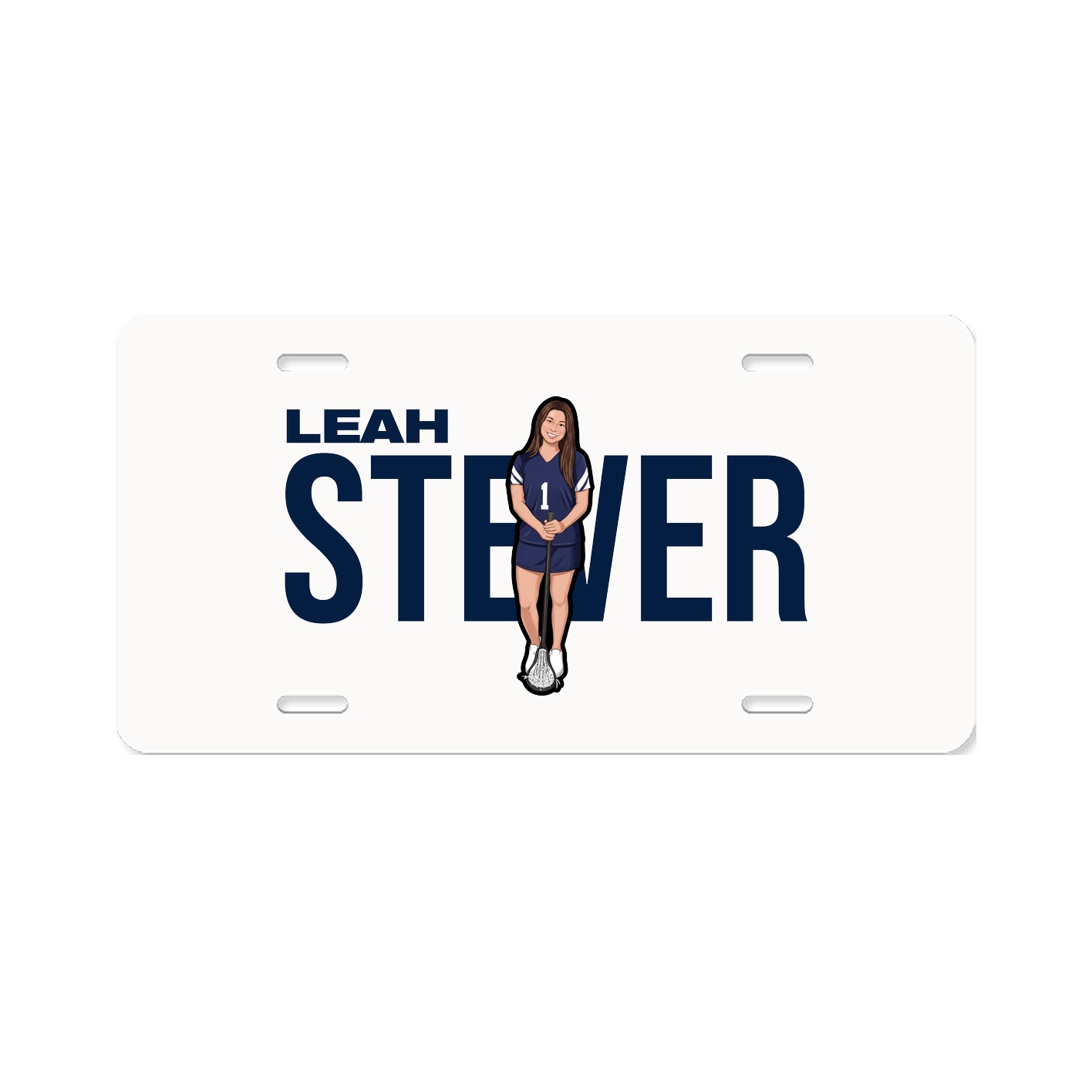 License Plate — Player Name in Classic