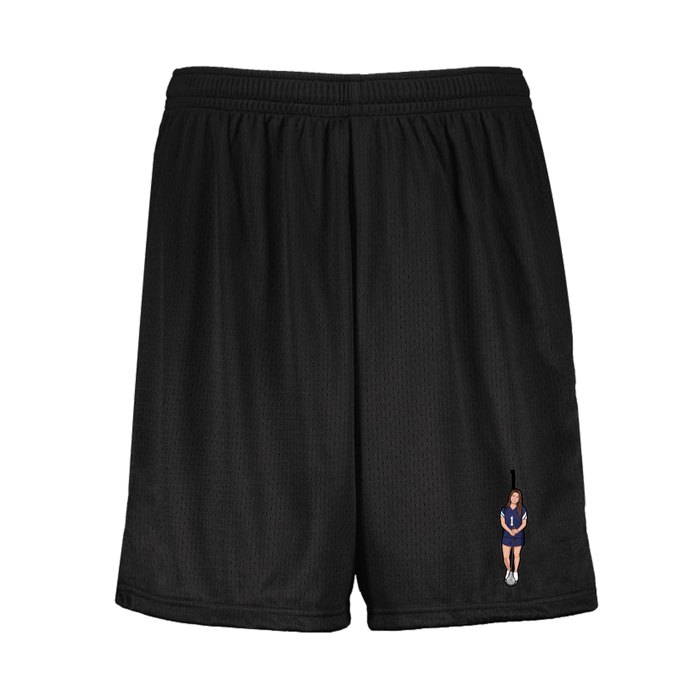 Shorts — Number Top in Black