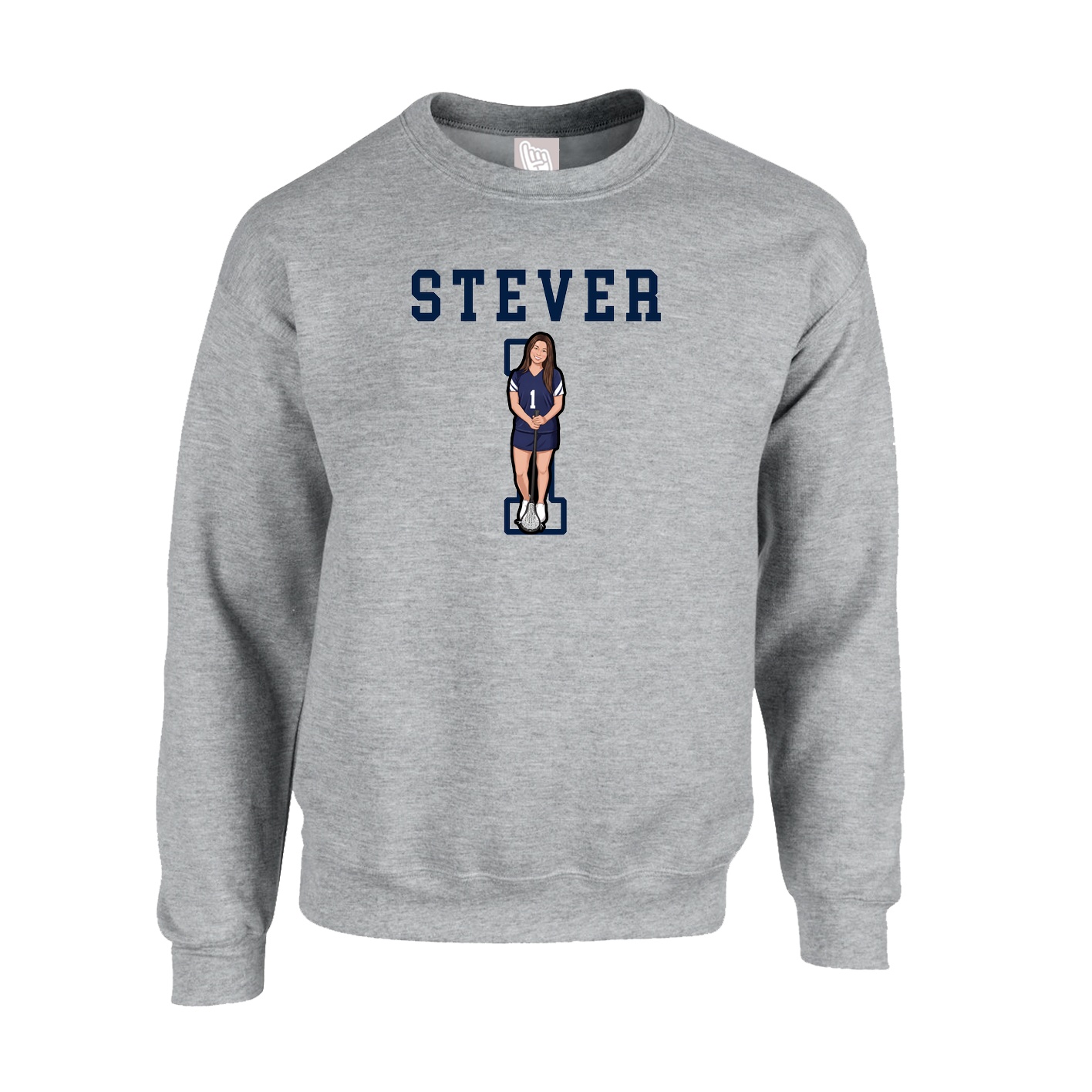 Fleece Crew — Shirsey in Grey