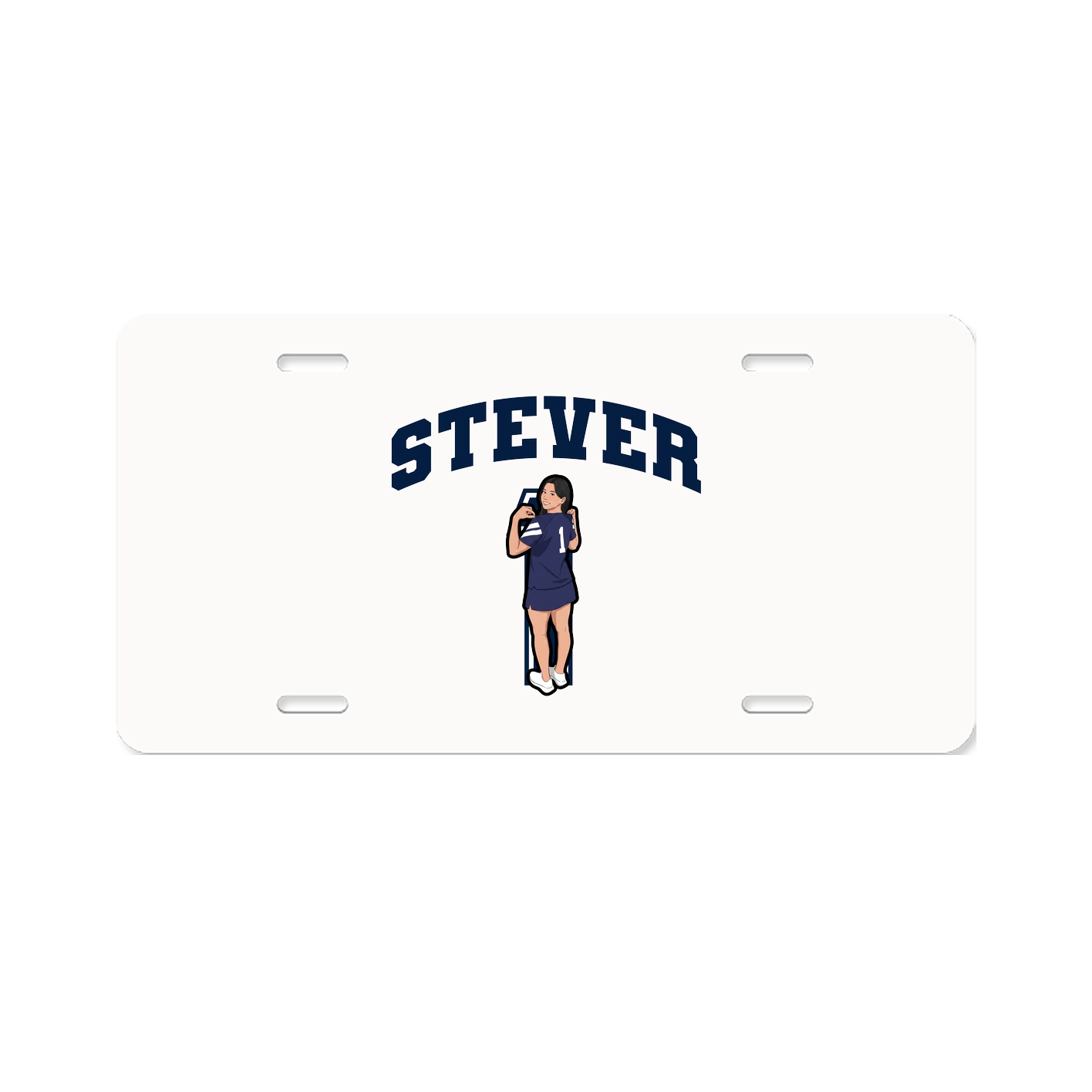 License Plate — Number in Classic