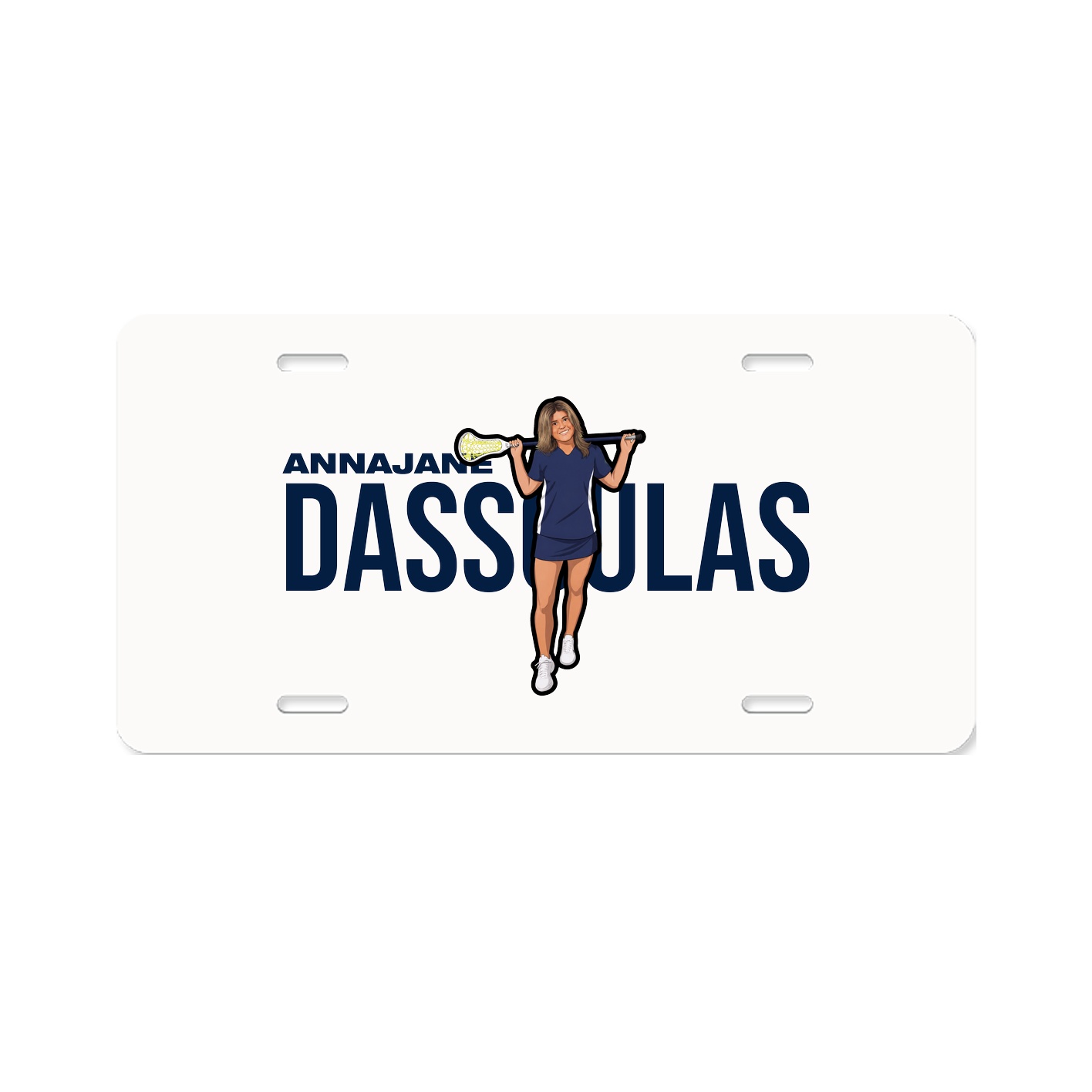 License Plate — Player Name in Classic