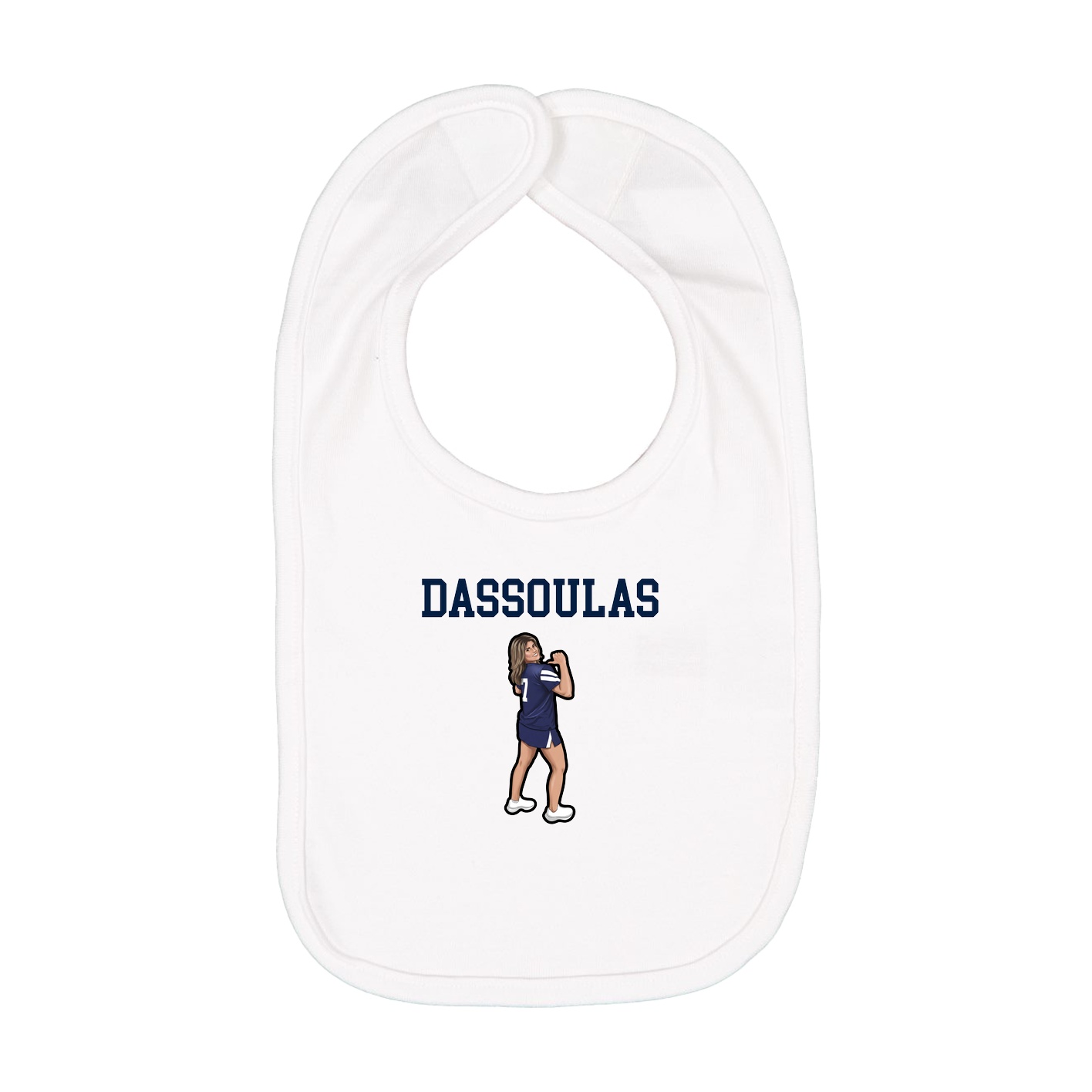 Infant Bib — Shirsey in White