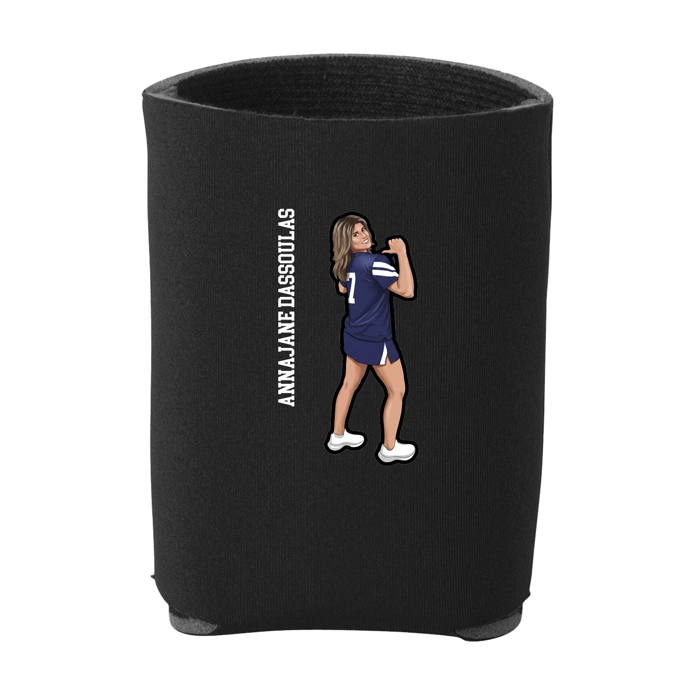 Can Holder — Name Vertical in Black