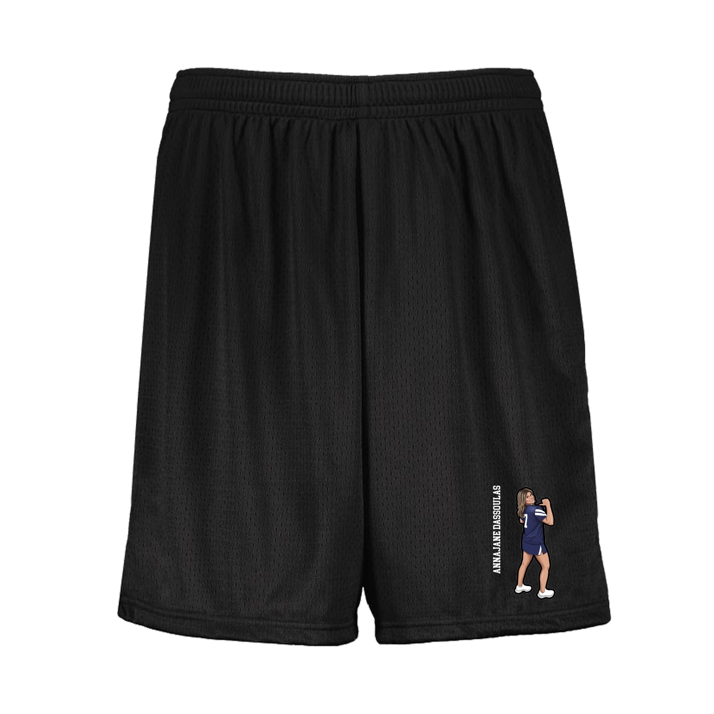 Shorts — Name Vertical in Black