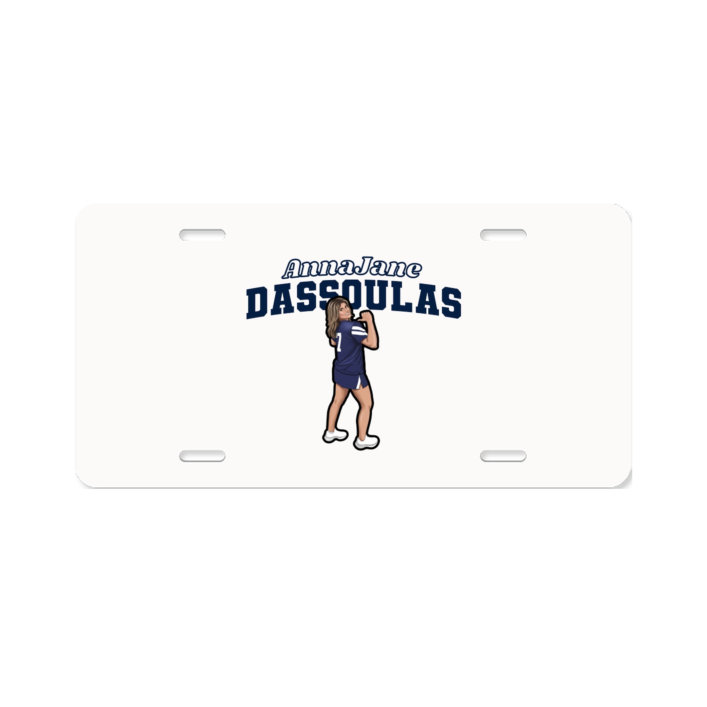 License Plate — Name Arch in Classic
