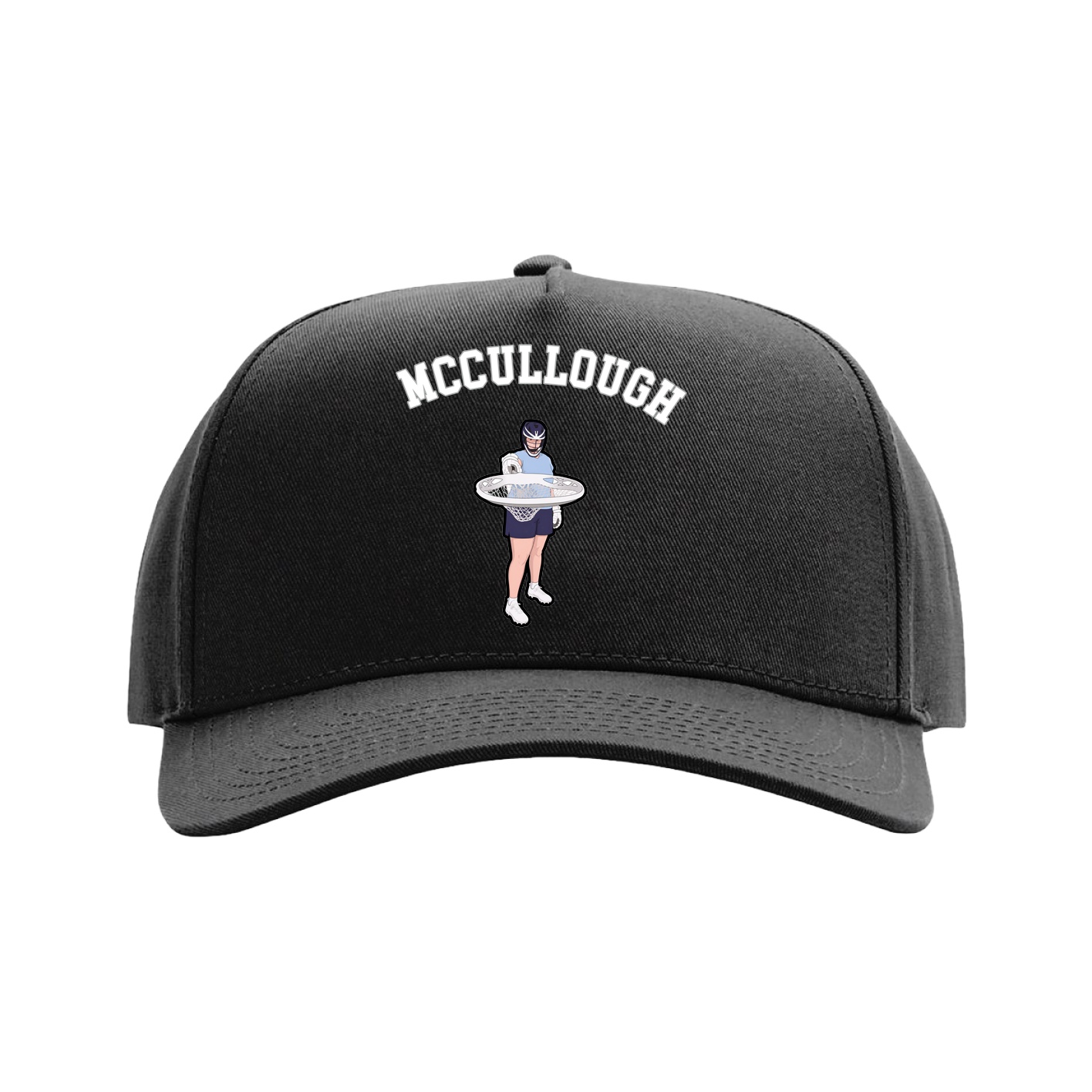 Full Fabric Five-Panel Champ Cap — Shirsey Arch in Black