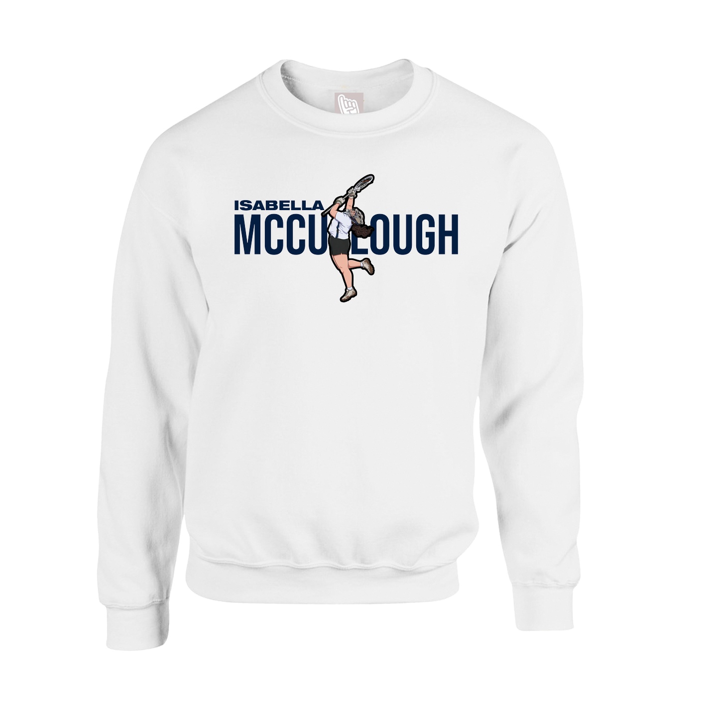Fleece Crew — Player Name in White
