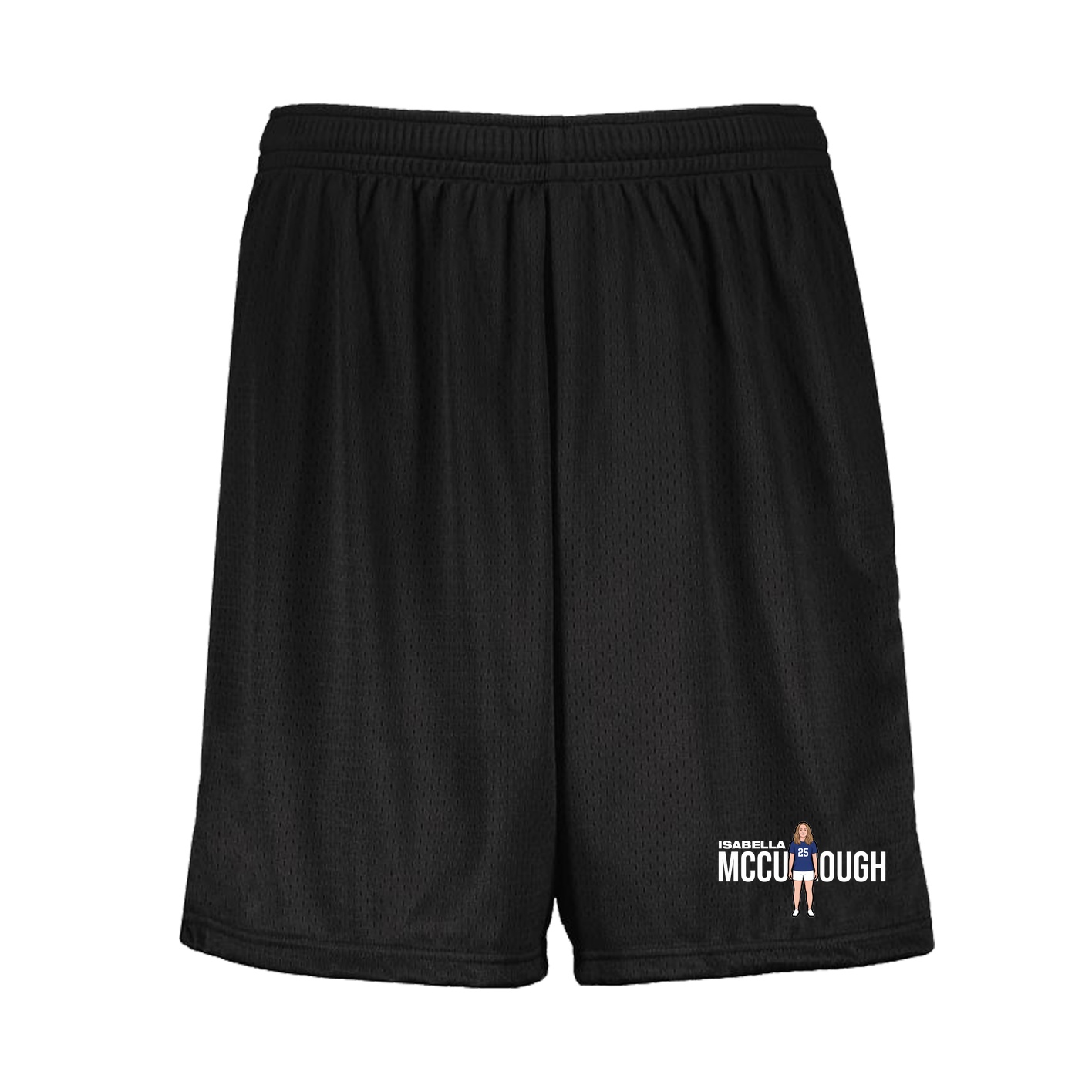Shorts — Player Name in Black