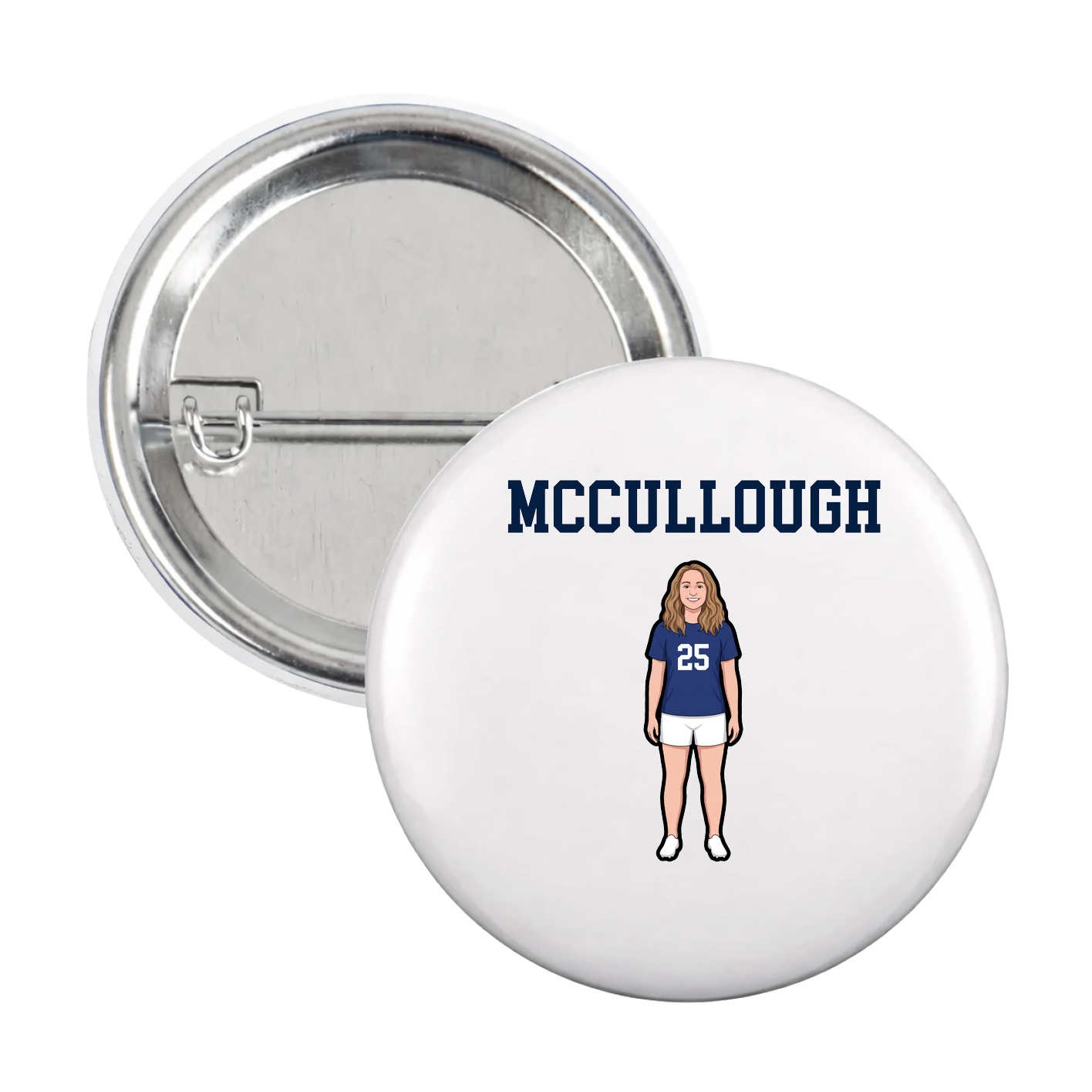 Game Day Button — Shirsey in White
