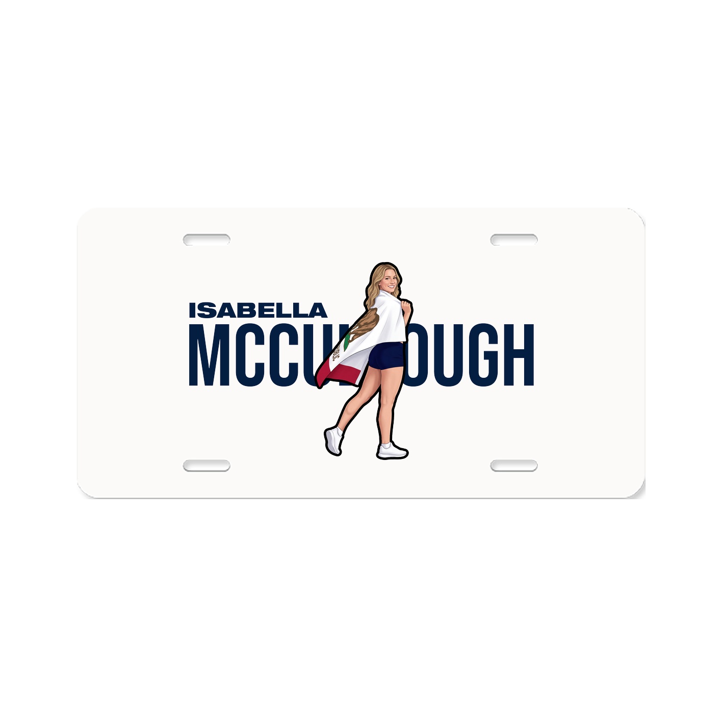 License Plate — Player Name in Classic