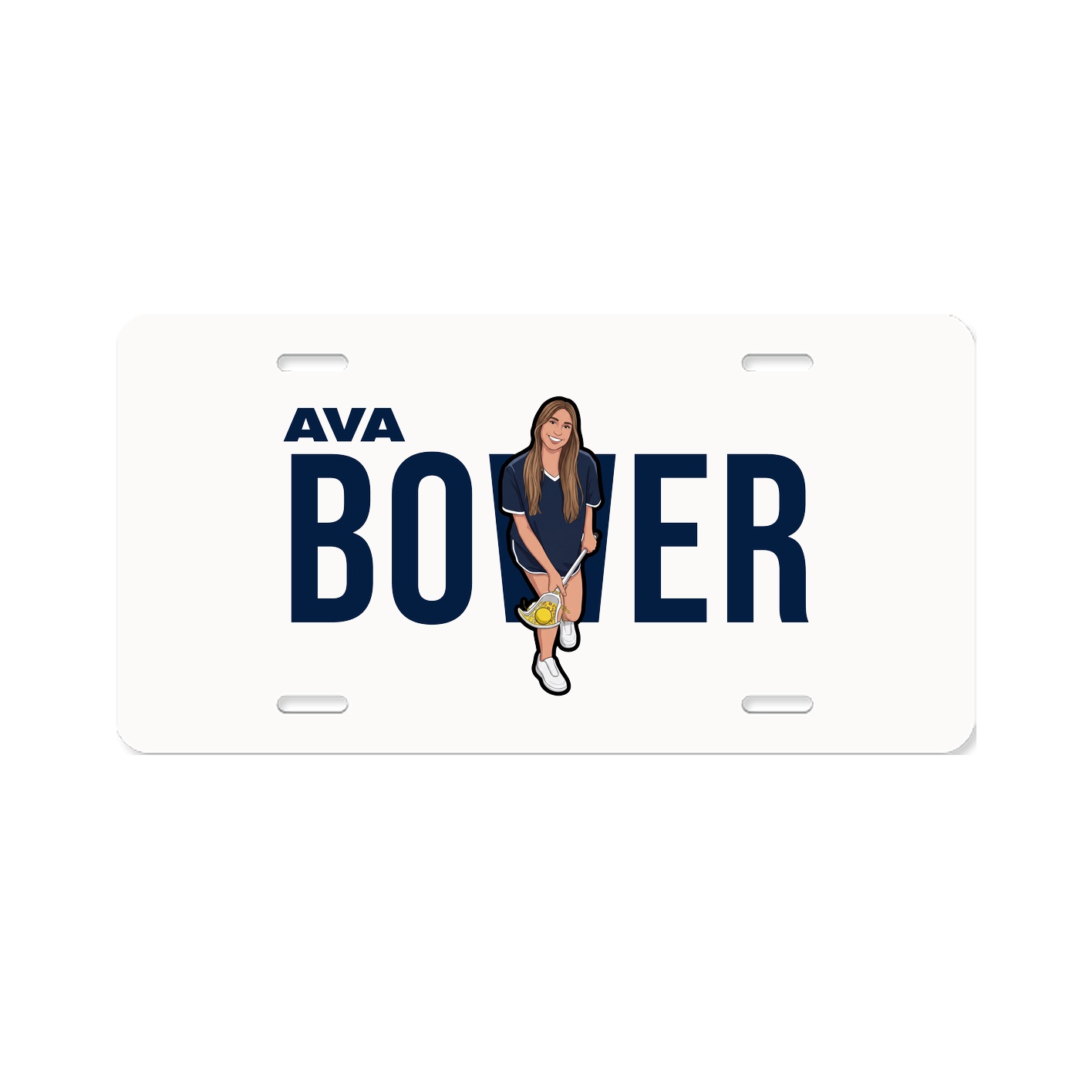 License Plate — Player Name in Classic