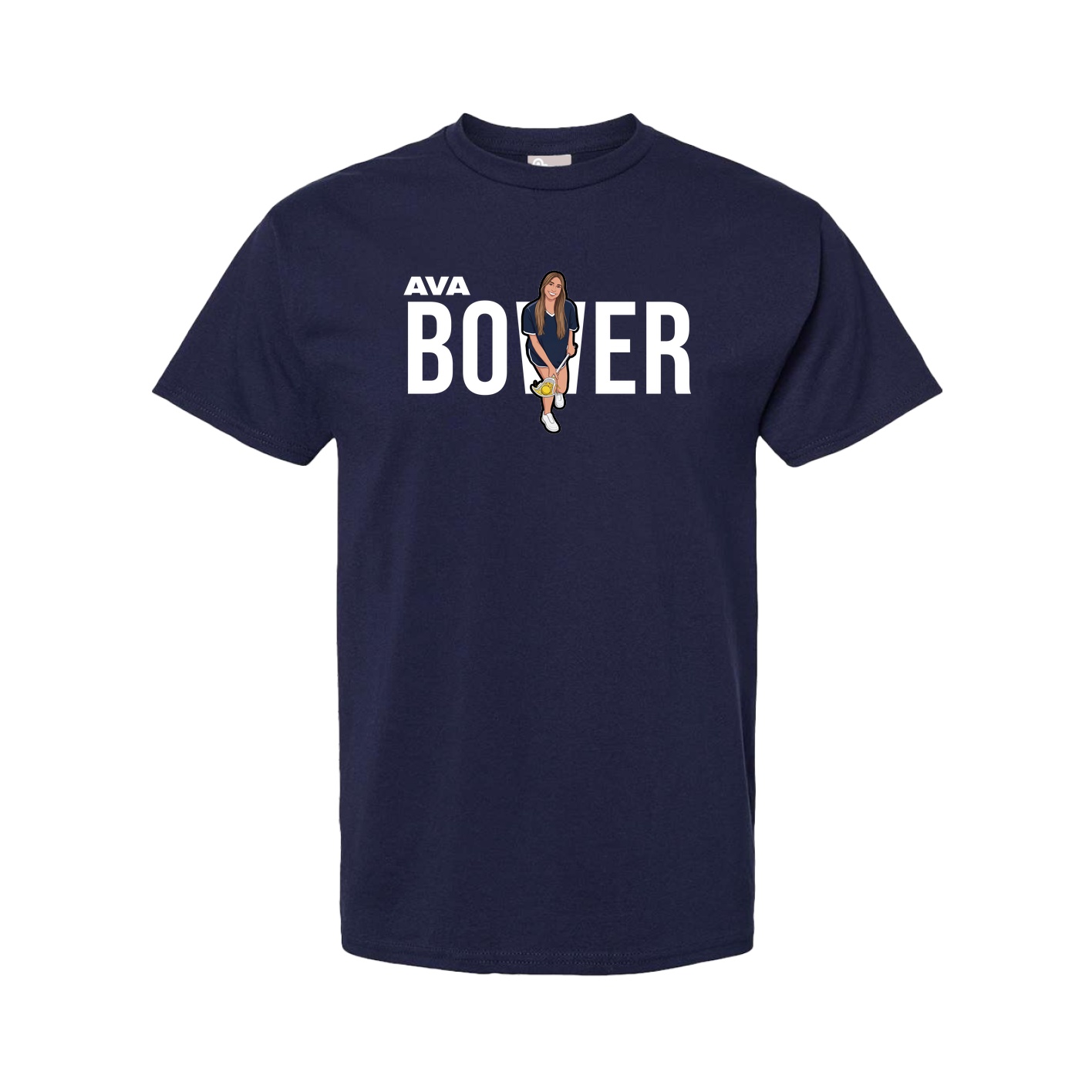 Tee — Player Name in Navy