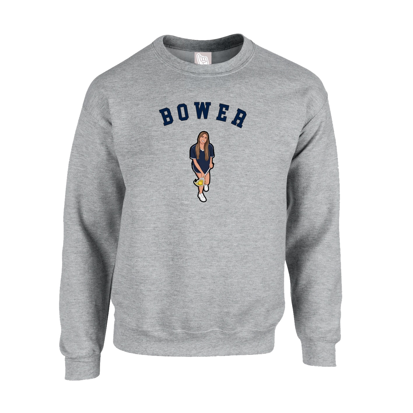 Fleece Crew — Shirsey Arch in Grey