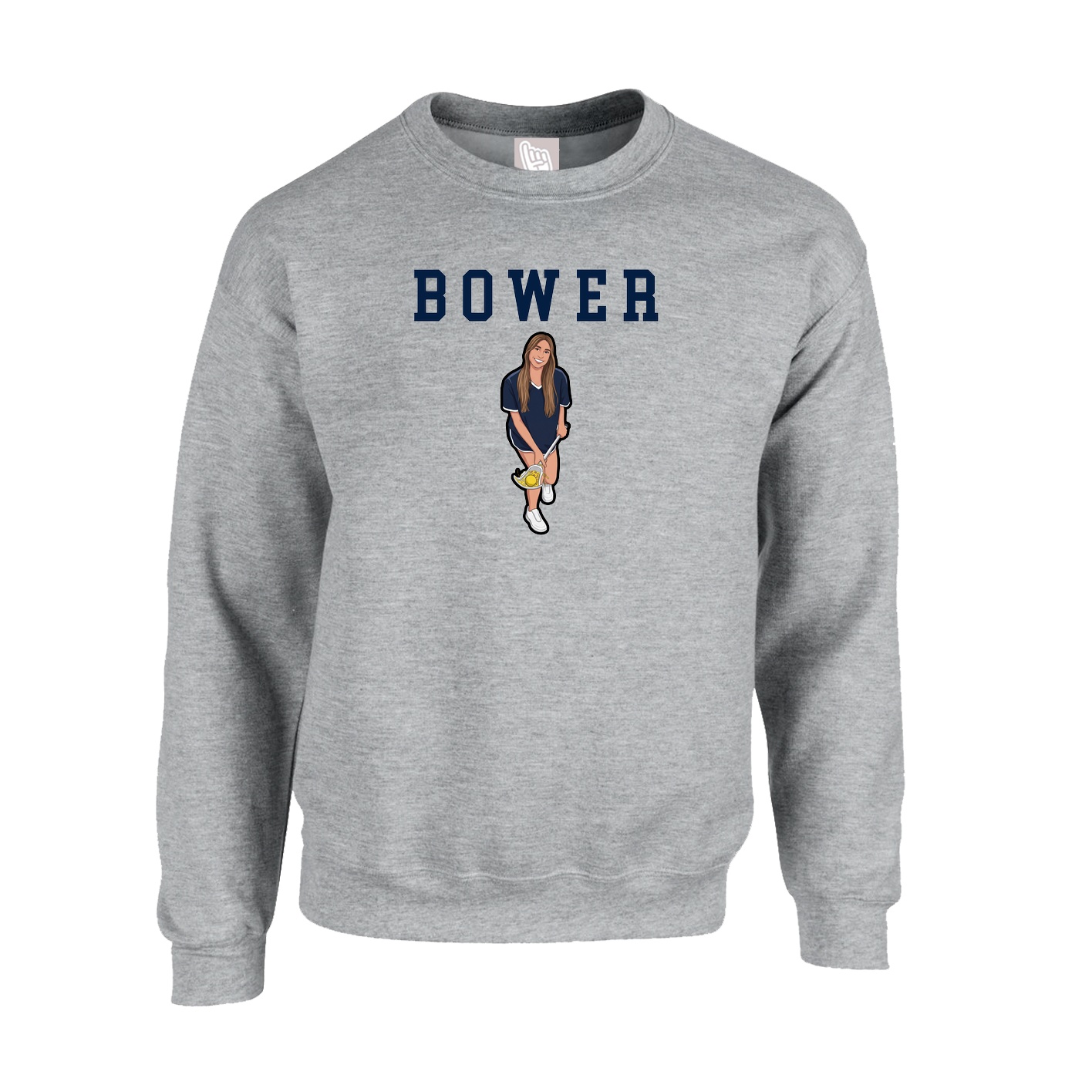 Fleece Crew — Shirsey in Grey