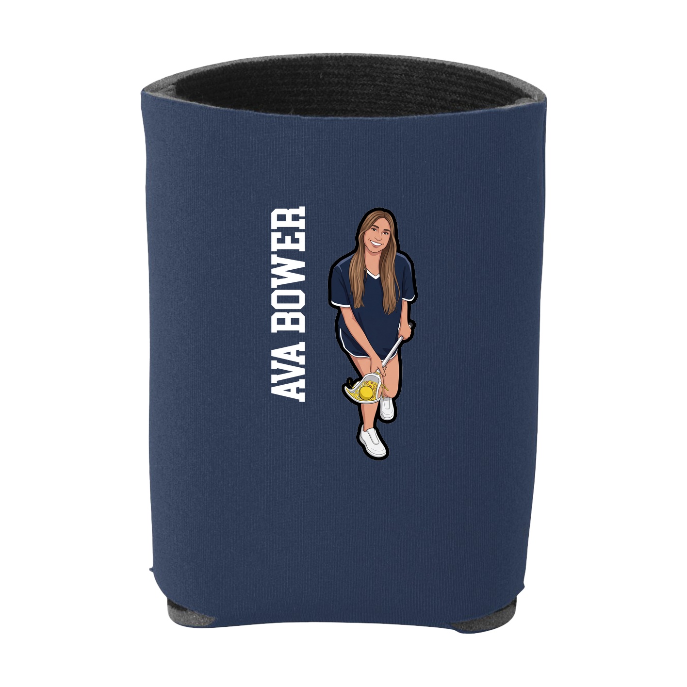Can Holder — Name Vertical in Navy