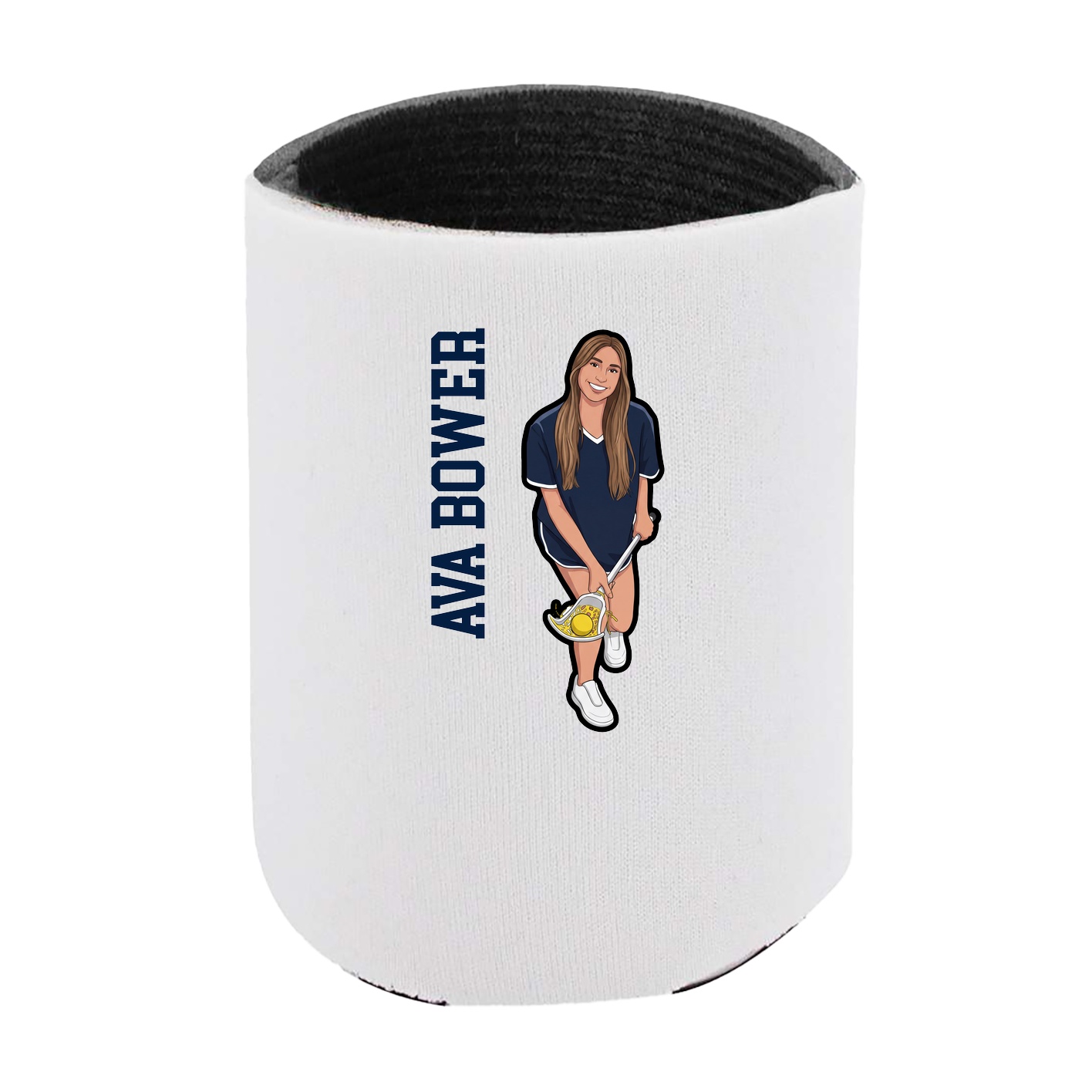 Can Holder — Name Vertical in White