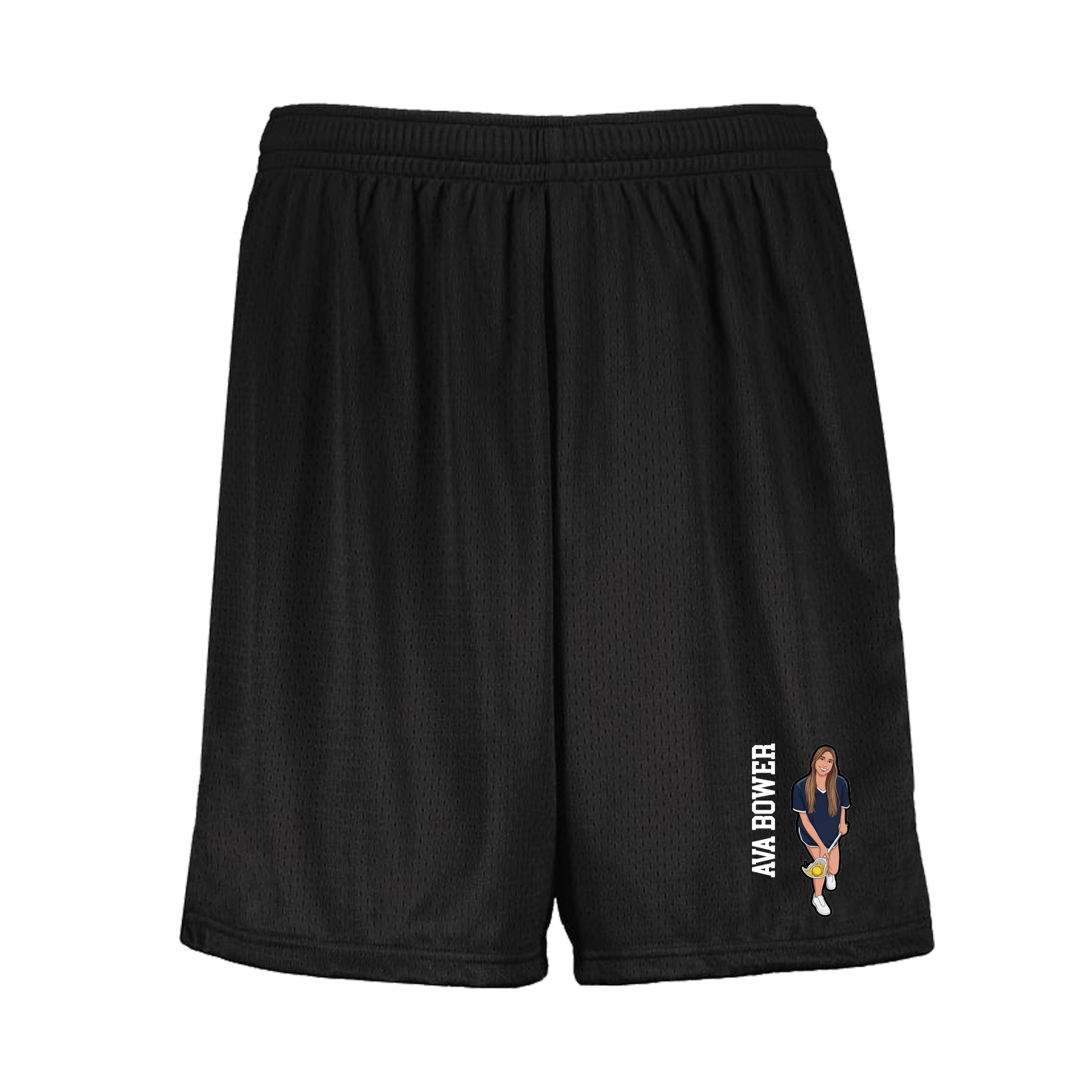 Shorts — Name Vertical in Black