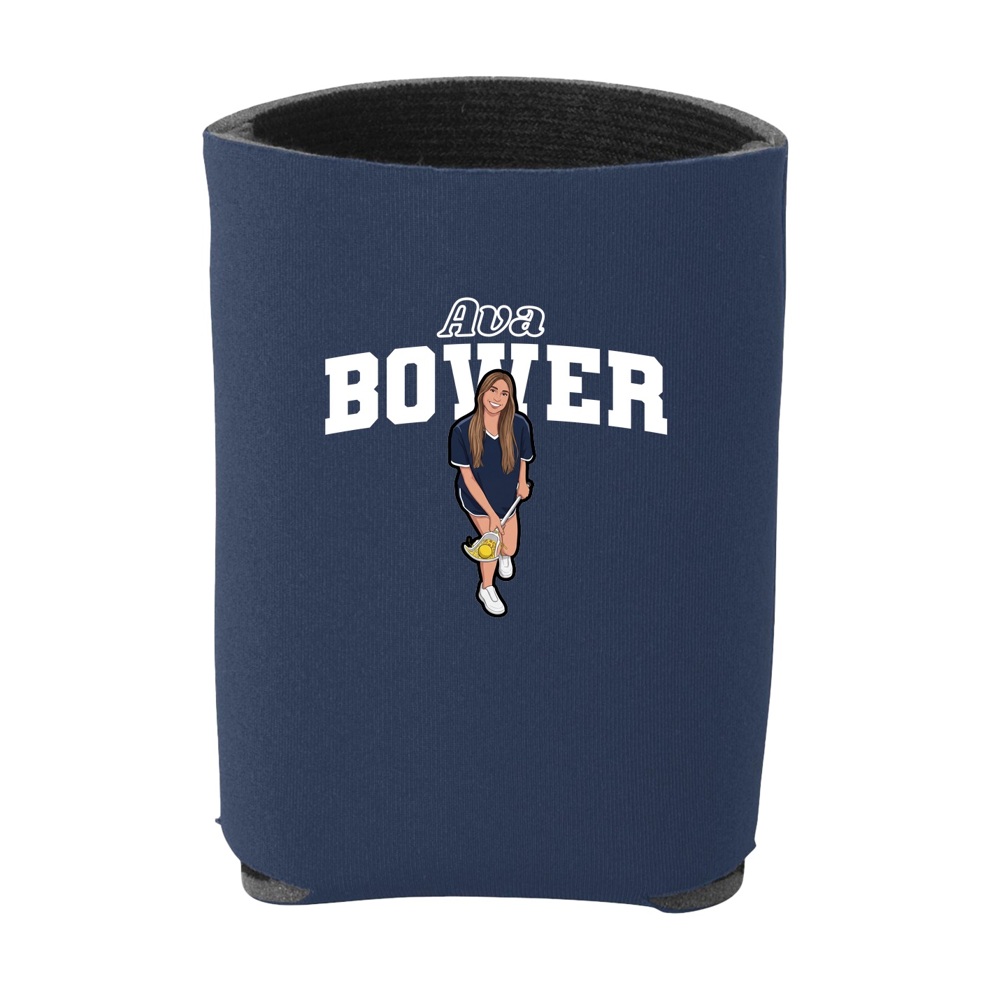 Can Holder — Name Arch in Navy
